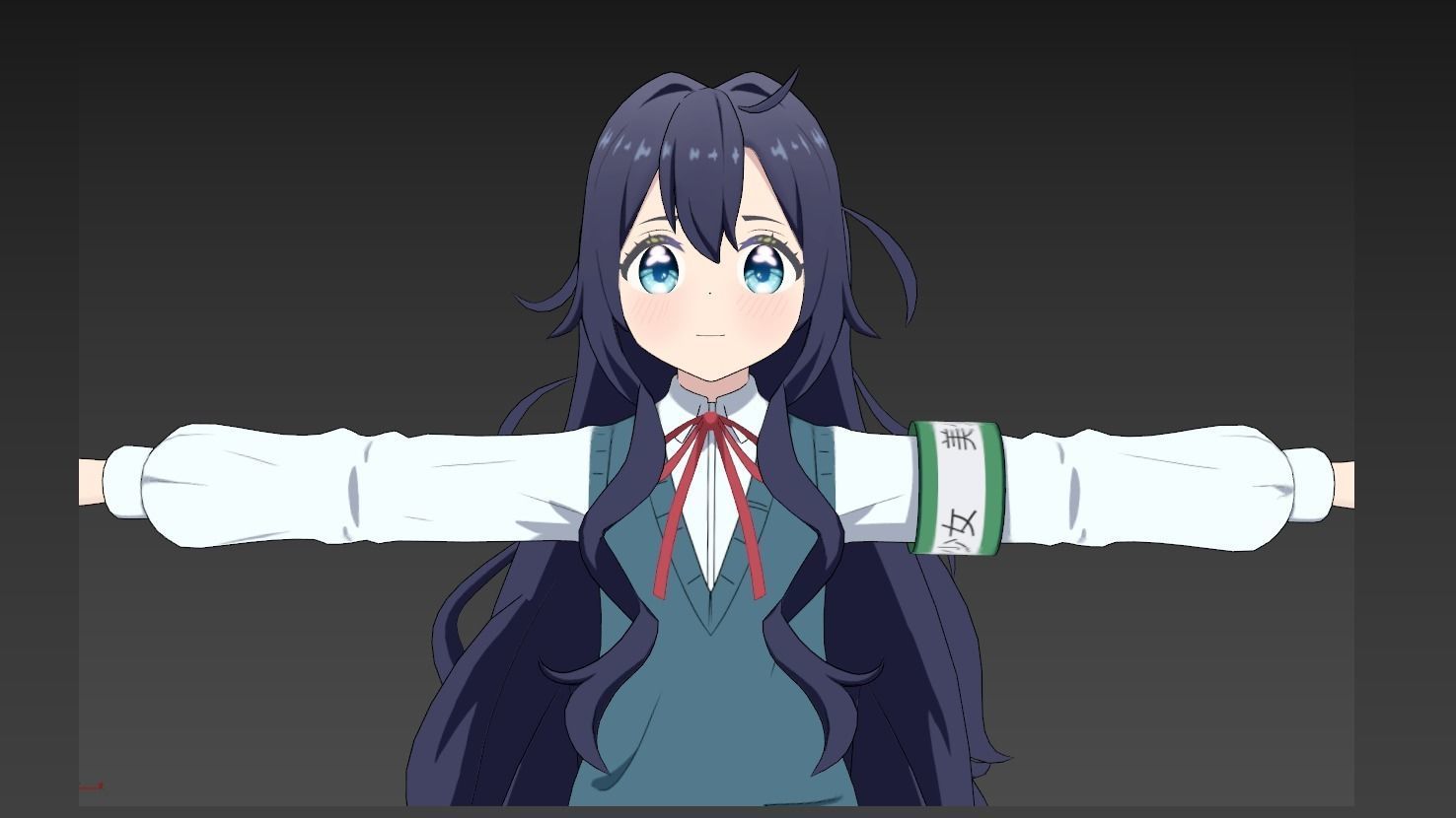 Shizuka 100 girlfriend VRChat 3D model_5