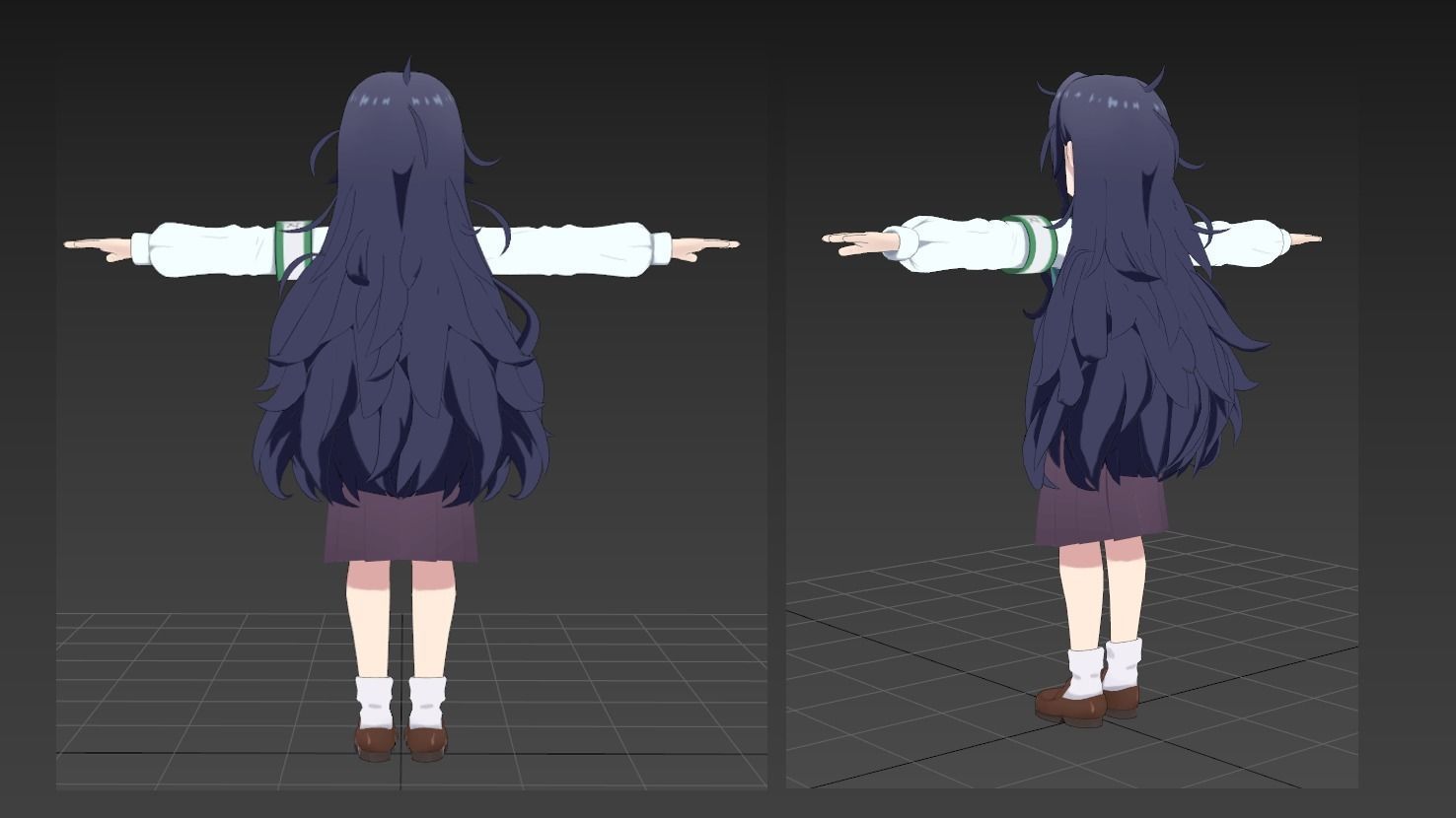 Shizuka 100 girlfriend VRChat 3D model_2