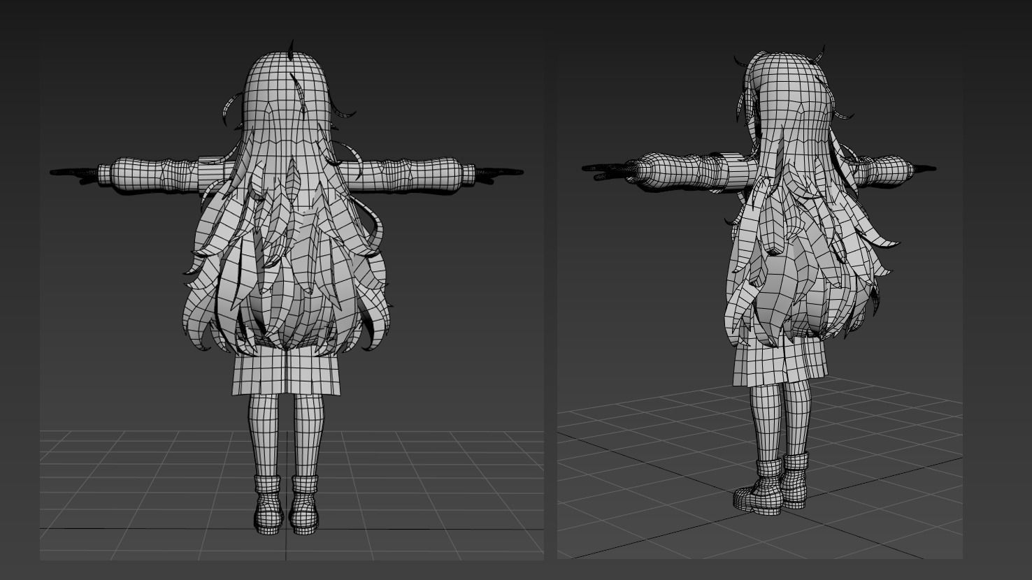 Shizuka 100 girlfriend VRChat 3D model_3