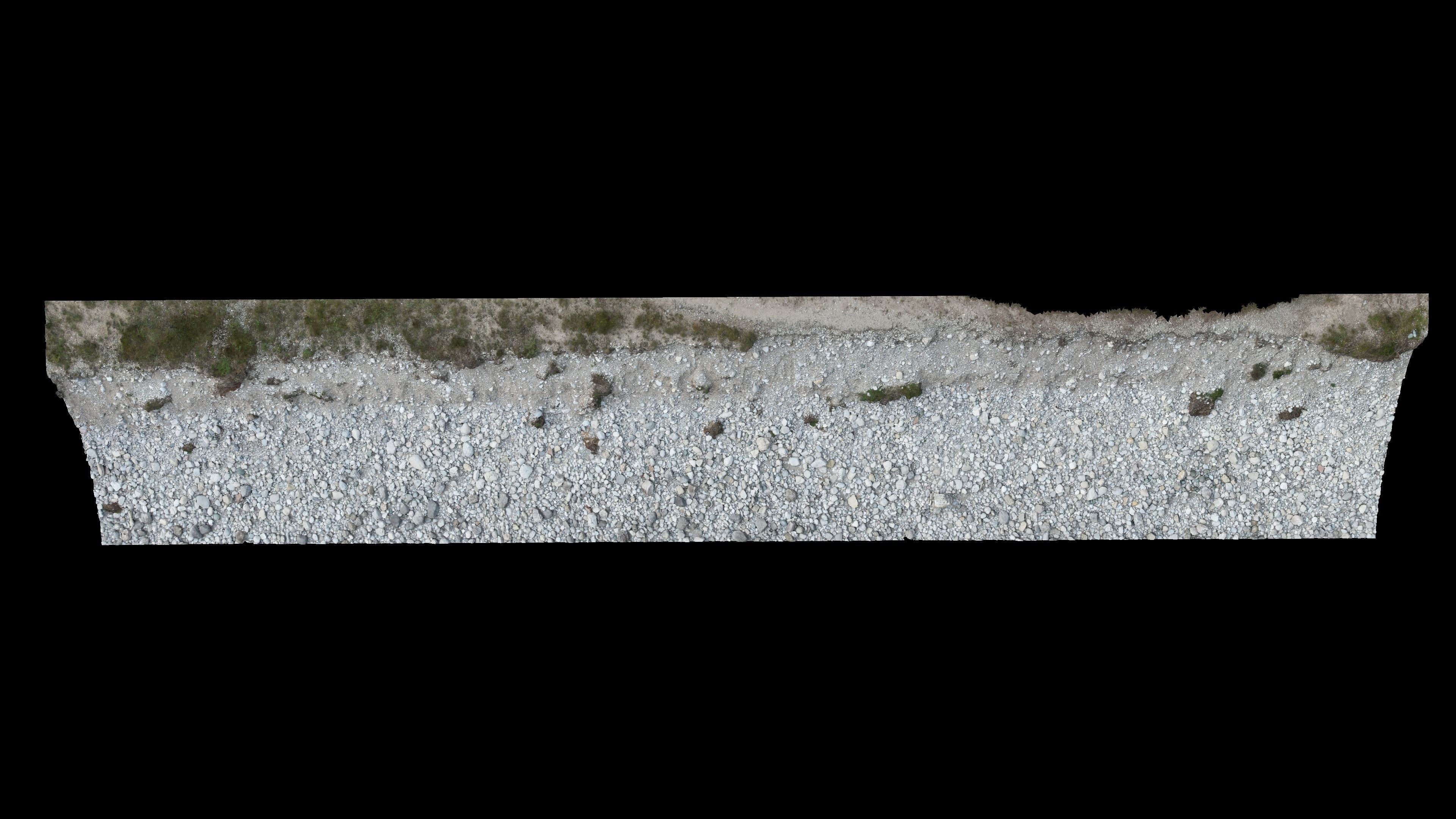 Alpine river gravel embankment-long Low-poly 3D model_10
