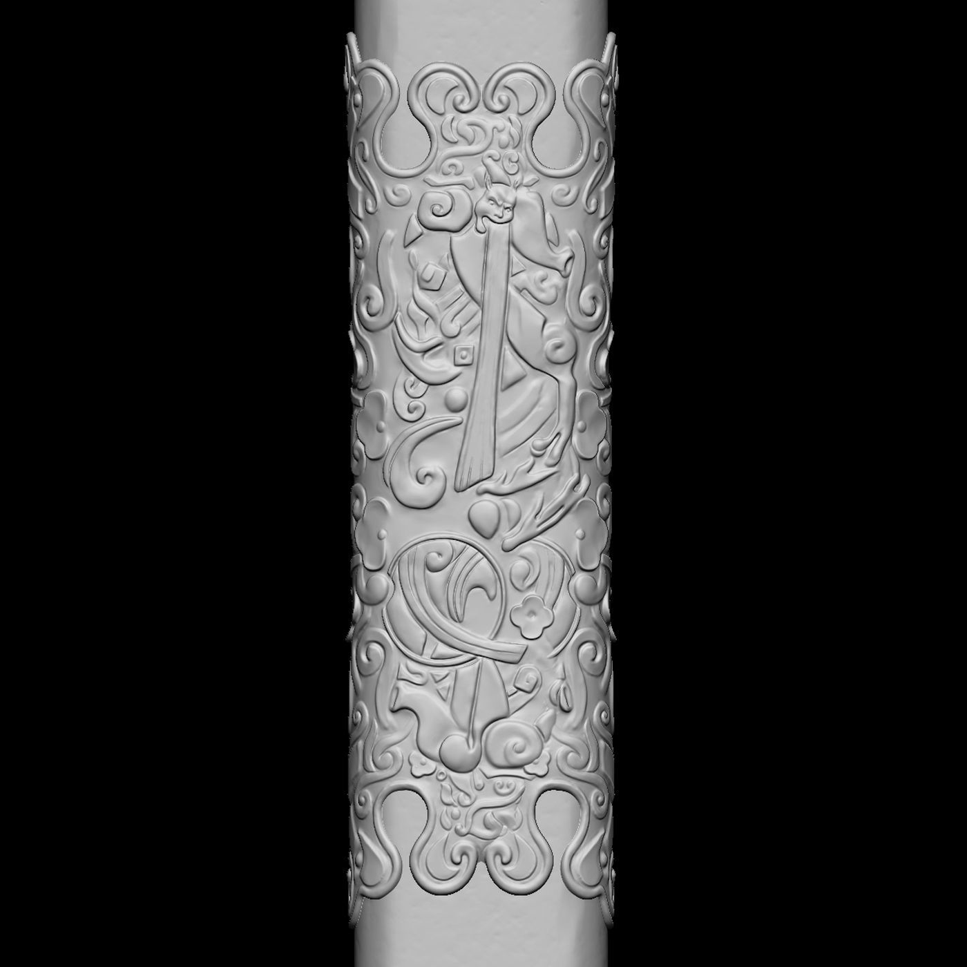 Realistic High Poly Japanese Katana 3D Model 3D model_5