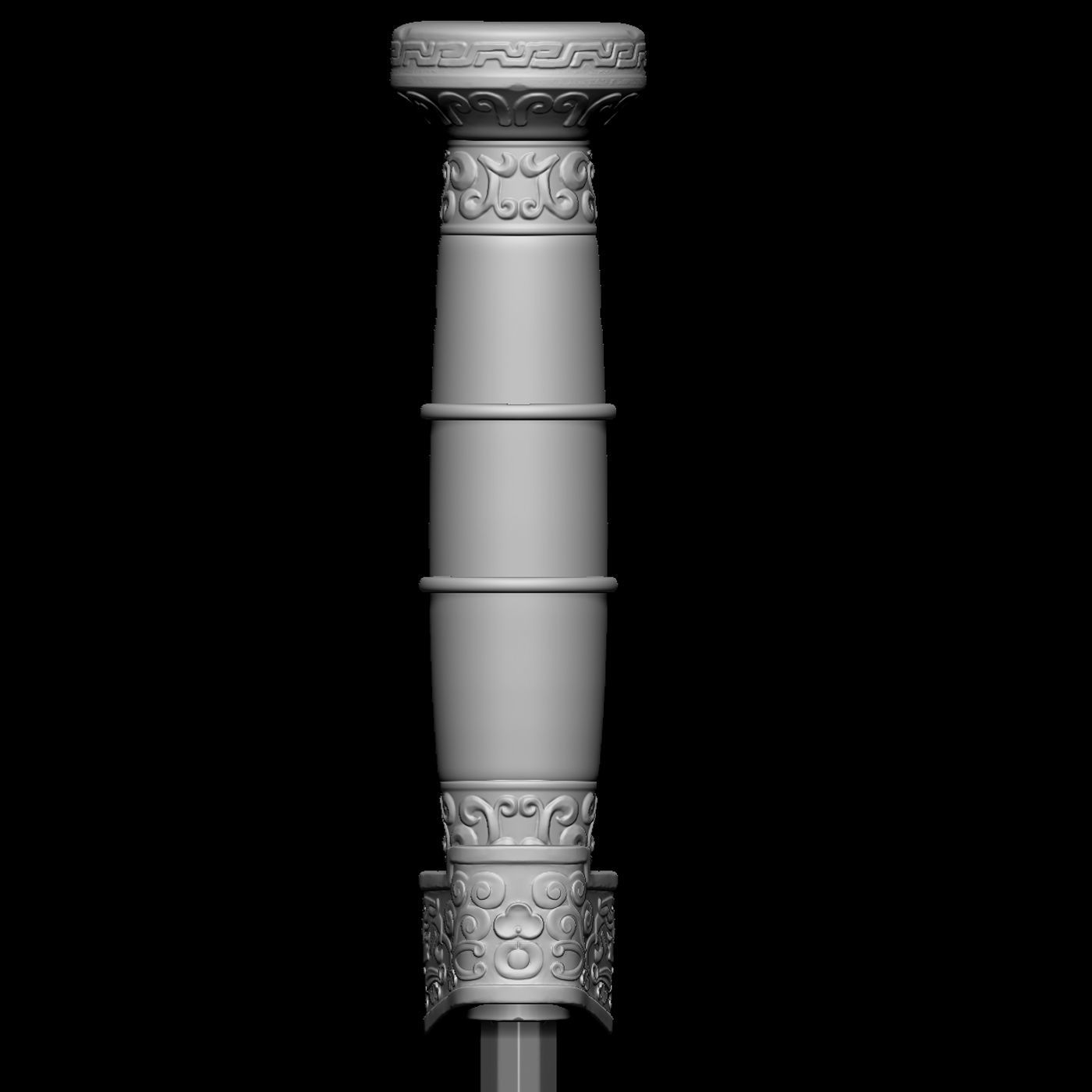 Realistic High Poly Japanese Katana 3D Model 3D model_3