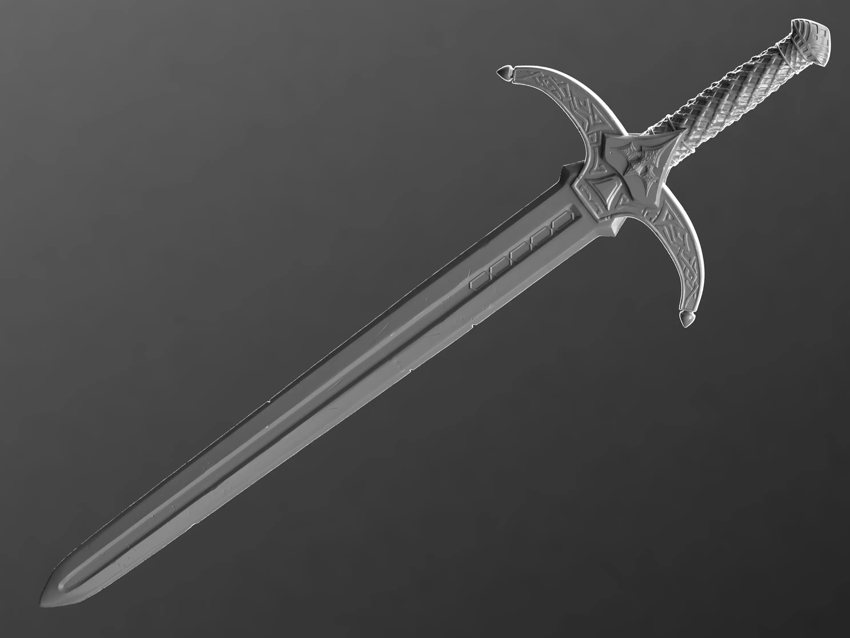 Fantasy Sword 3D model_0