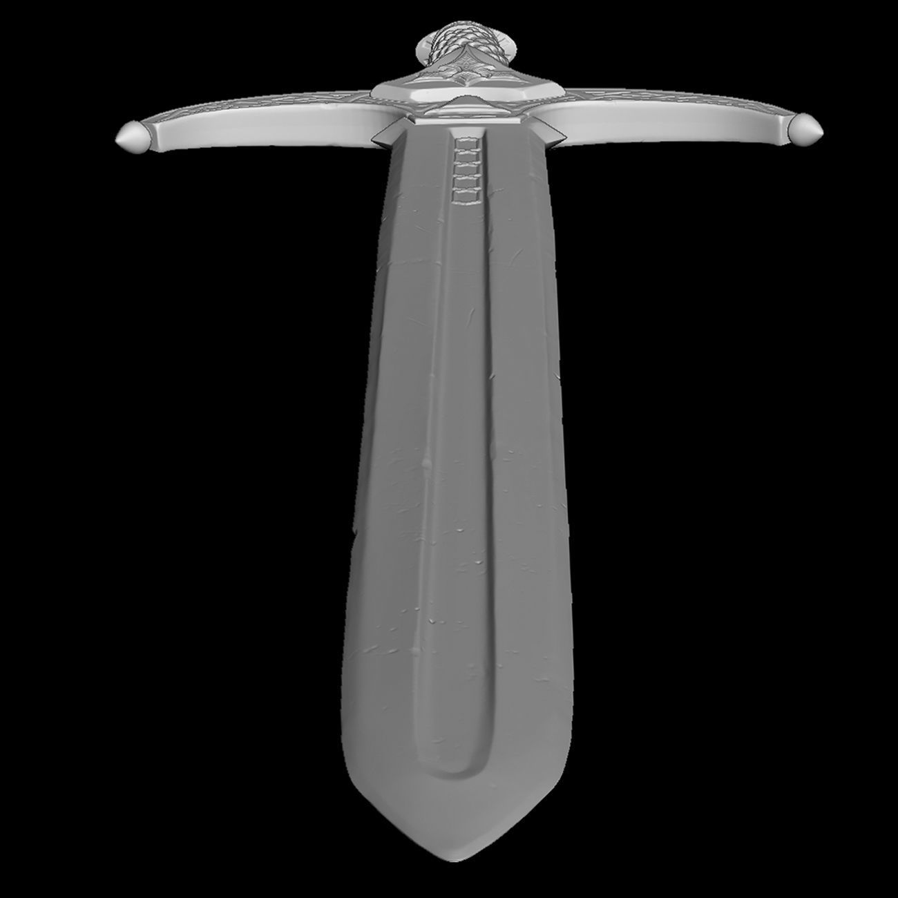 Fantasy Sword 3D model_4