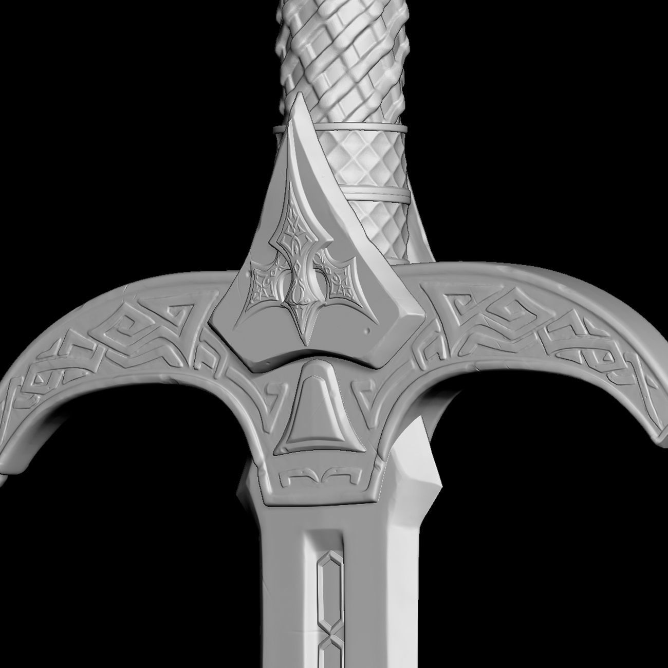 Fantasy Sword 3D model_3