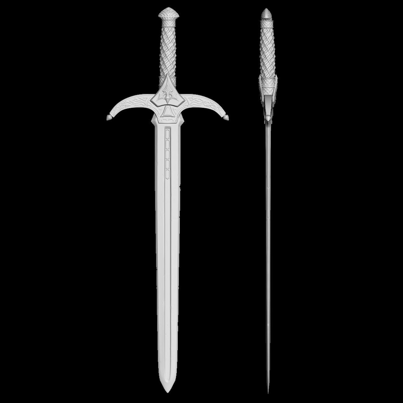 Fantasy Sword 3D model_2