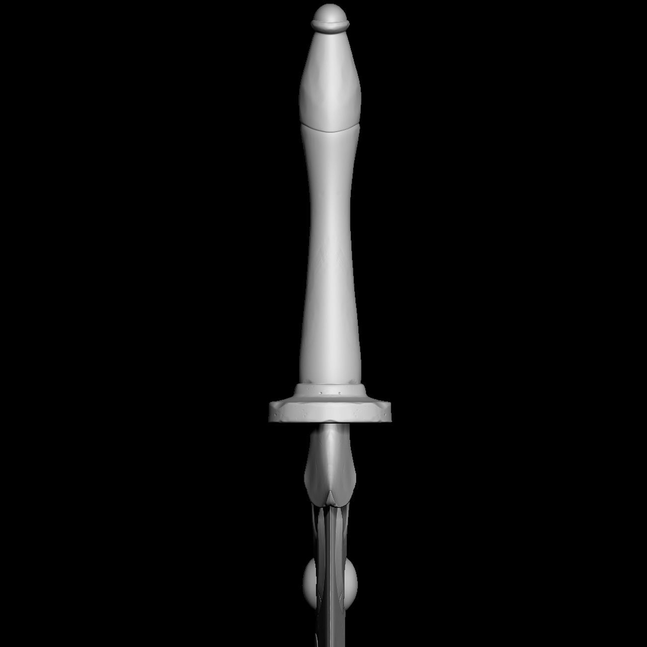 Realistic Dagger 3D model Free 3D model_2