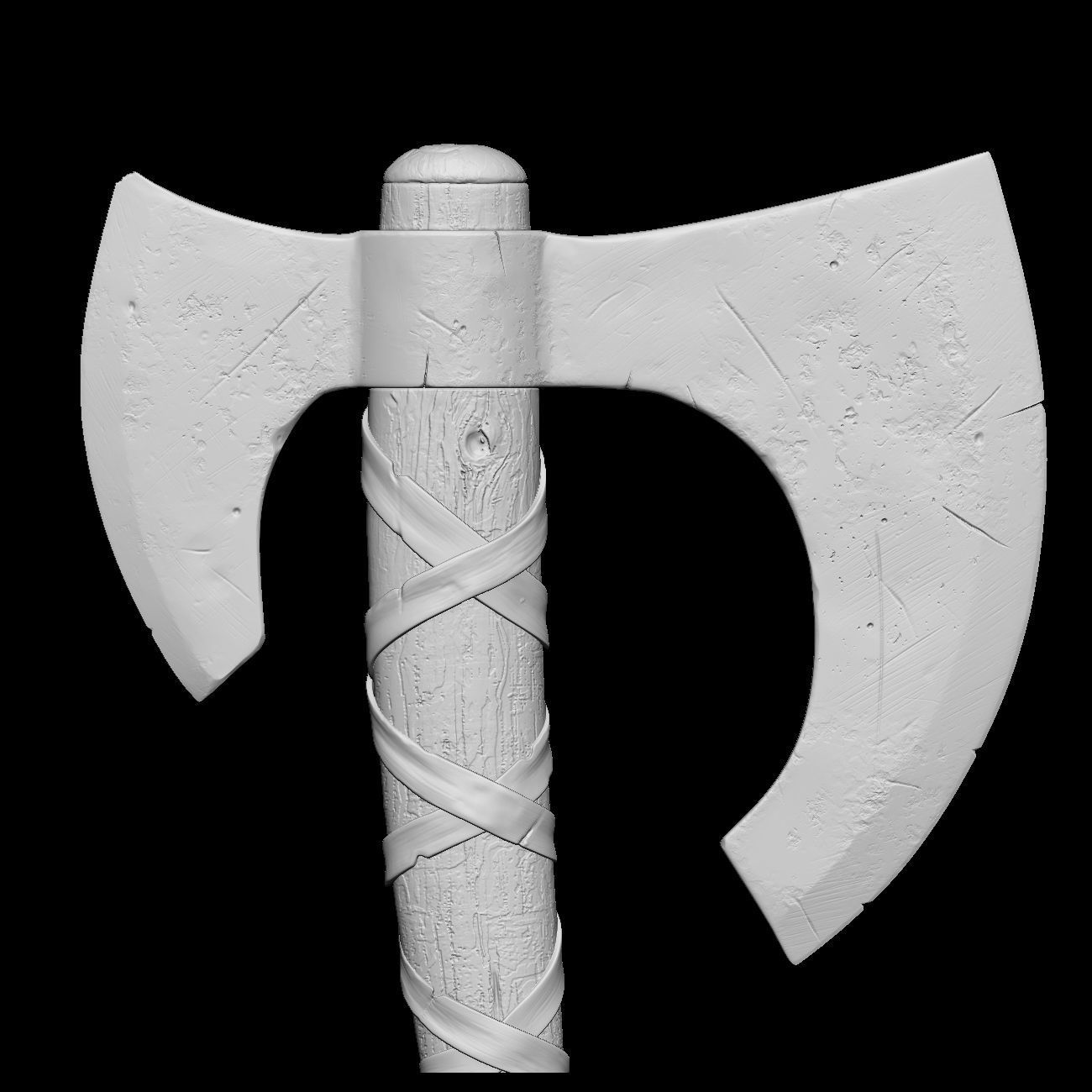 Realistic Axe  3D model_5