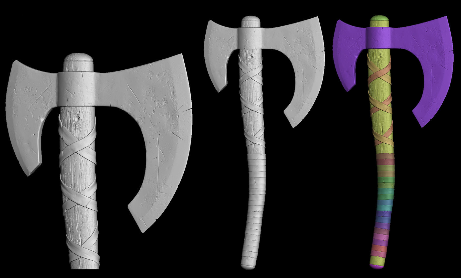 Realistic Axe  3D model_1