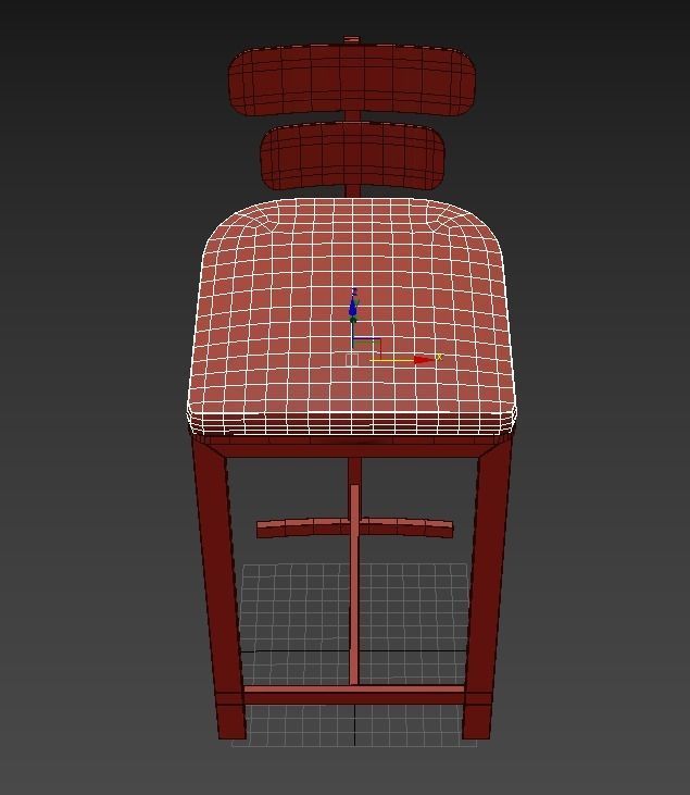 Bar chair 3D model_5