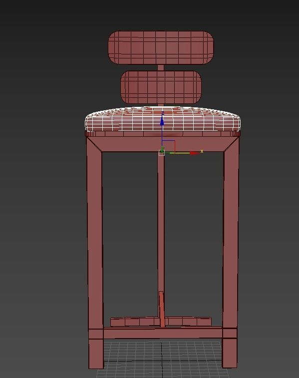 Bar chair 3D model_6