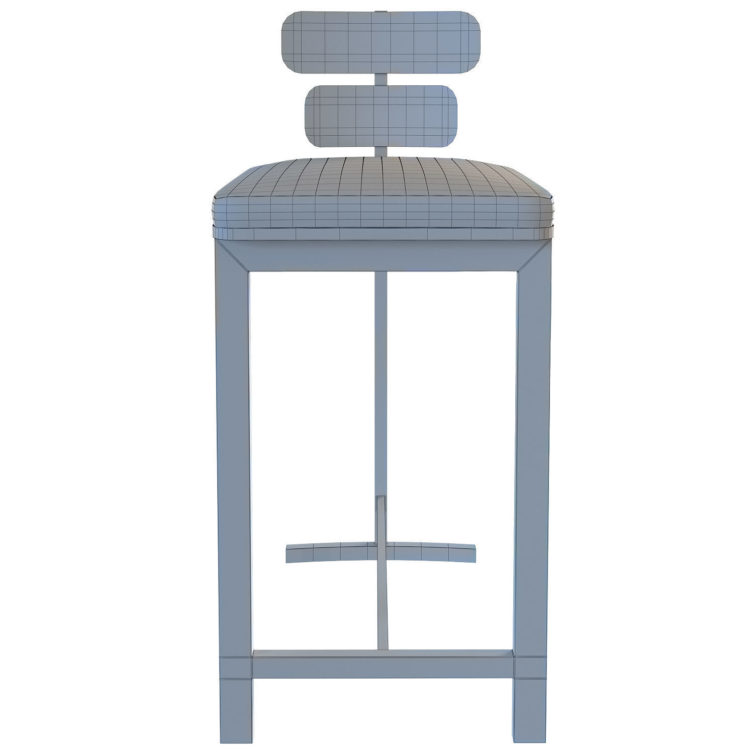 Bar chair 3D model_3