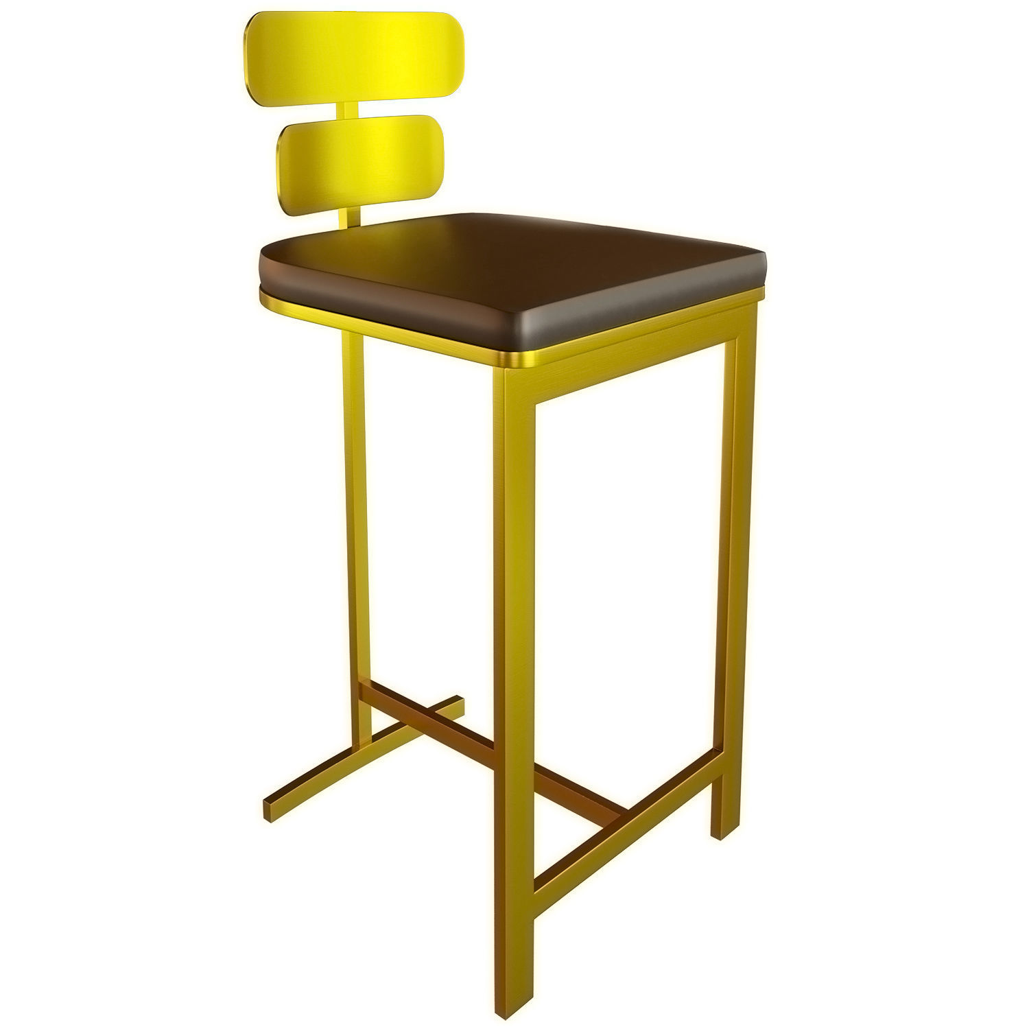 Bar chair 3D model_1