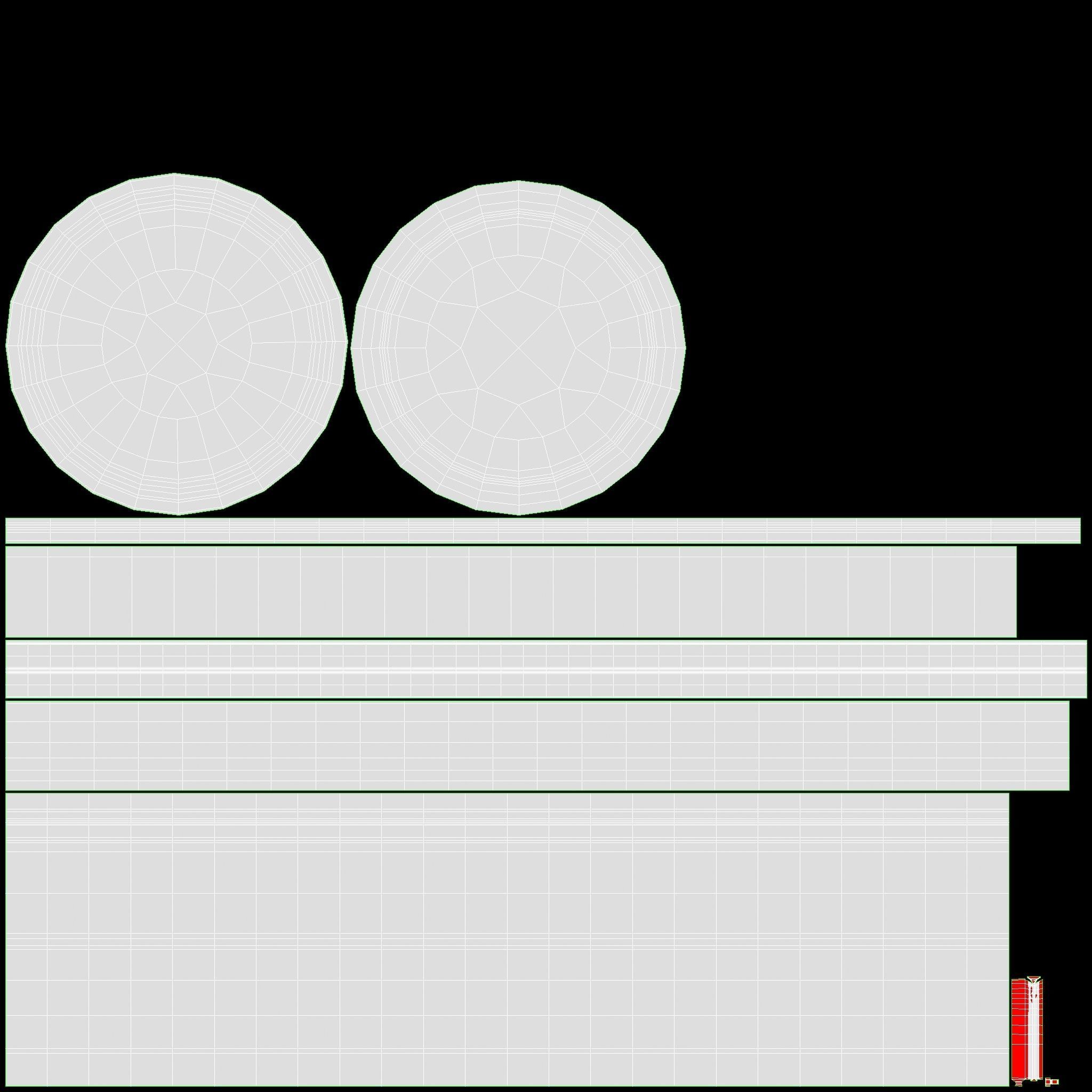 Milk Packaging Box with Cap 500 ml Mockup 01 3D model_9