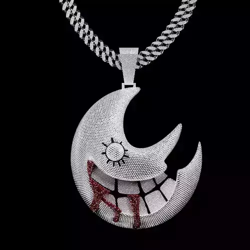 Trippie Redd Blood Moon Pendant Chain 