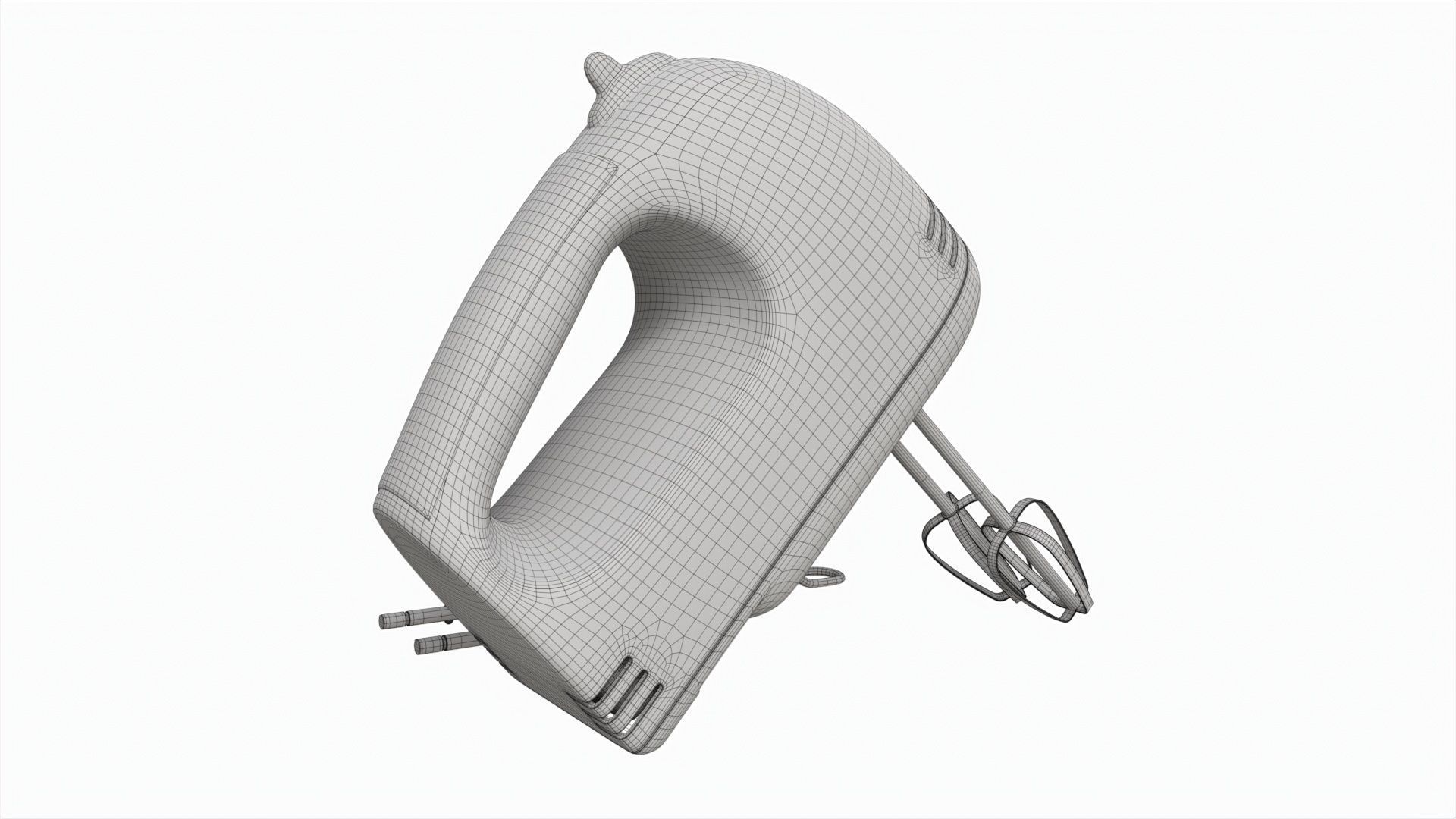 Electric Hand Mixer 7-speed 3D model_7