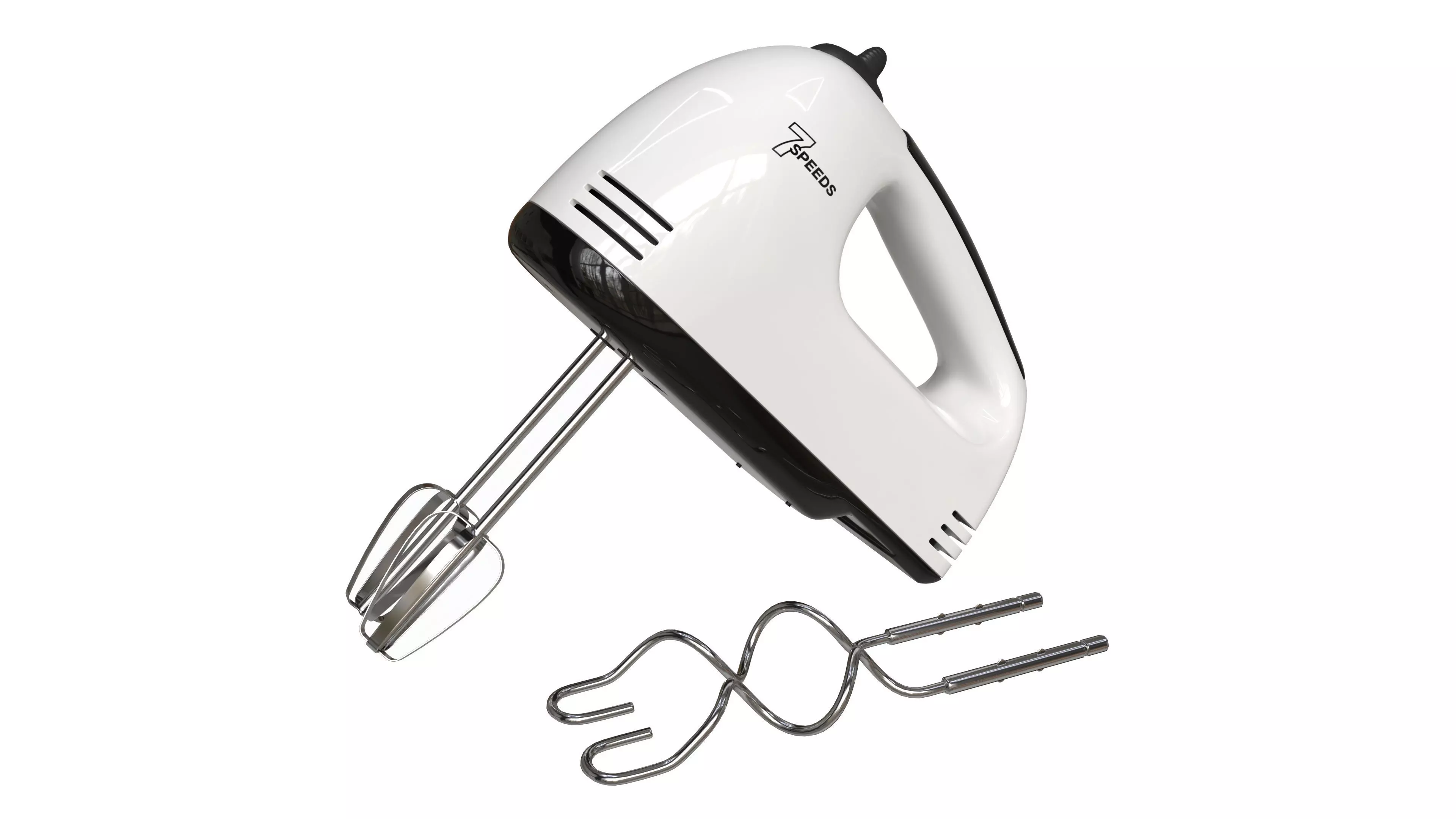 Electric Hand Mixer 7-speed 3D model_0