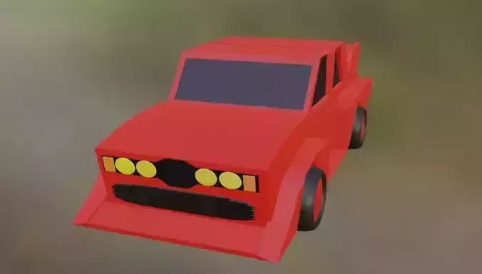 A car with a low graphics fairing