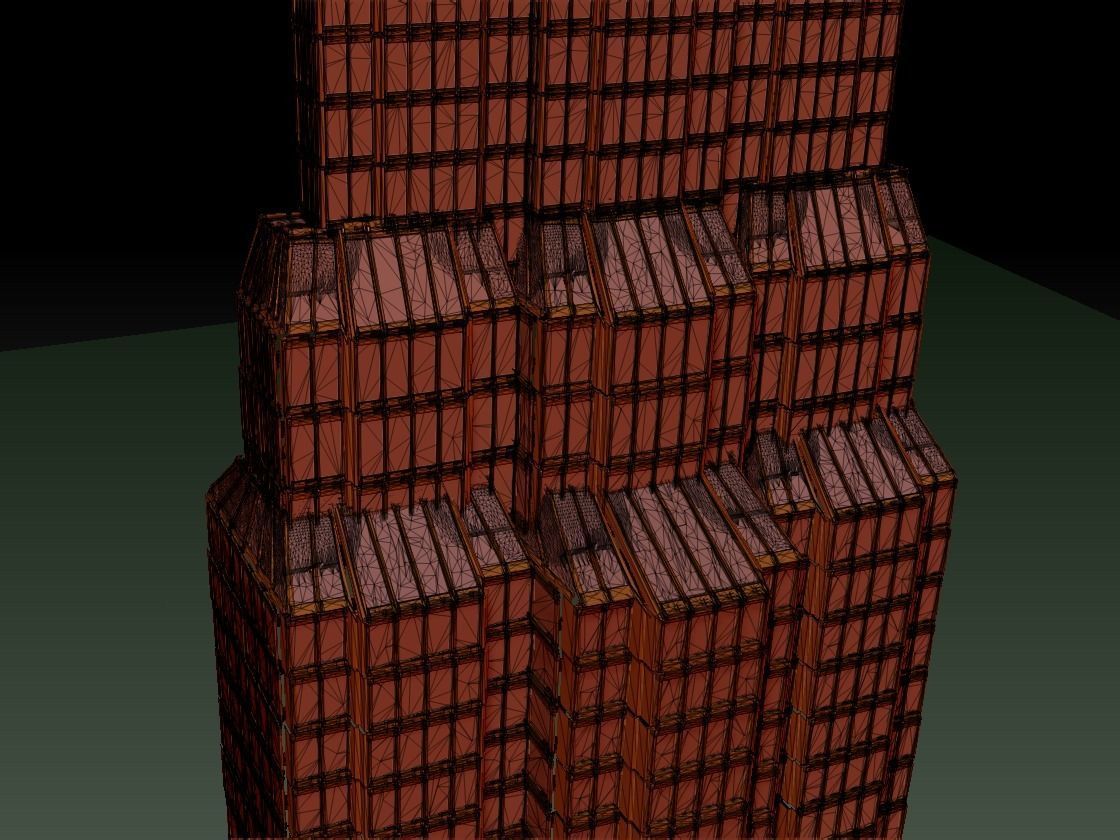 Cyberpunk Tower Grid  politicians tower 3D model_3