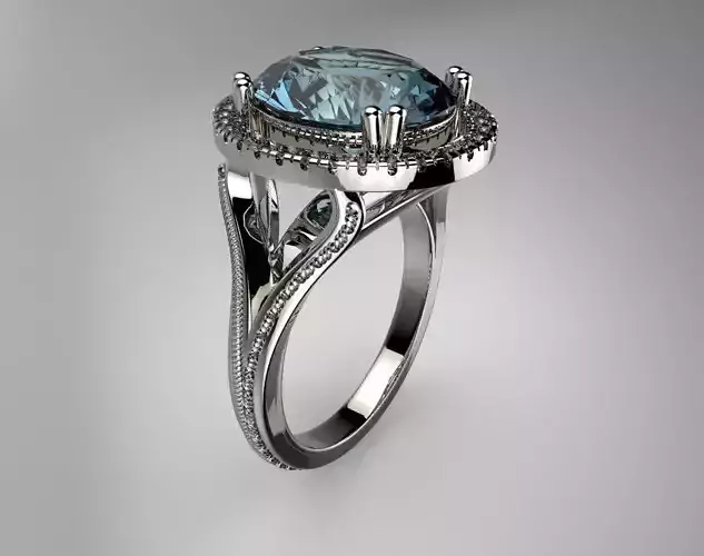 Sapphire  engagement ring