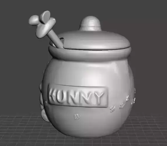 winnie the pooh honey jar 3D print model