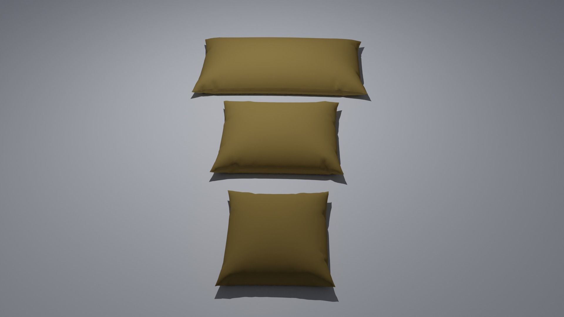 Pillow Low-poly 3D model_2