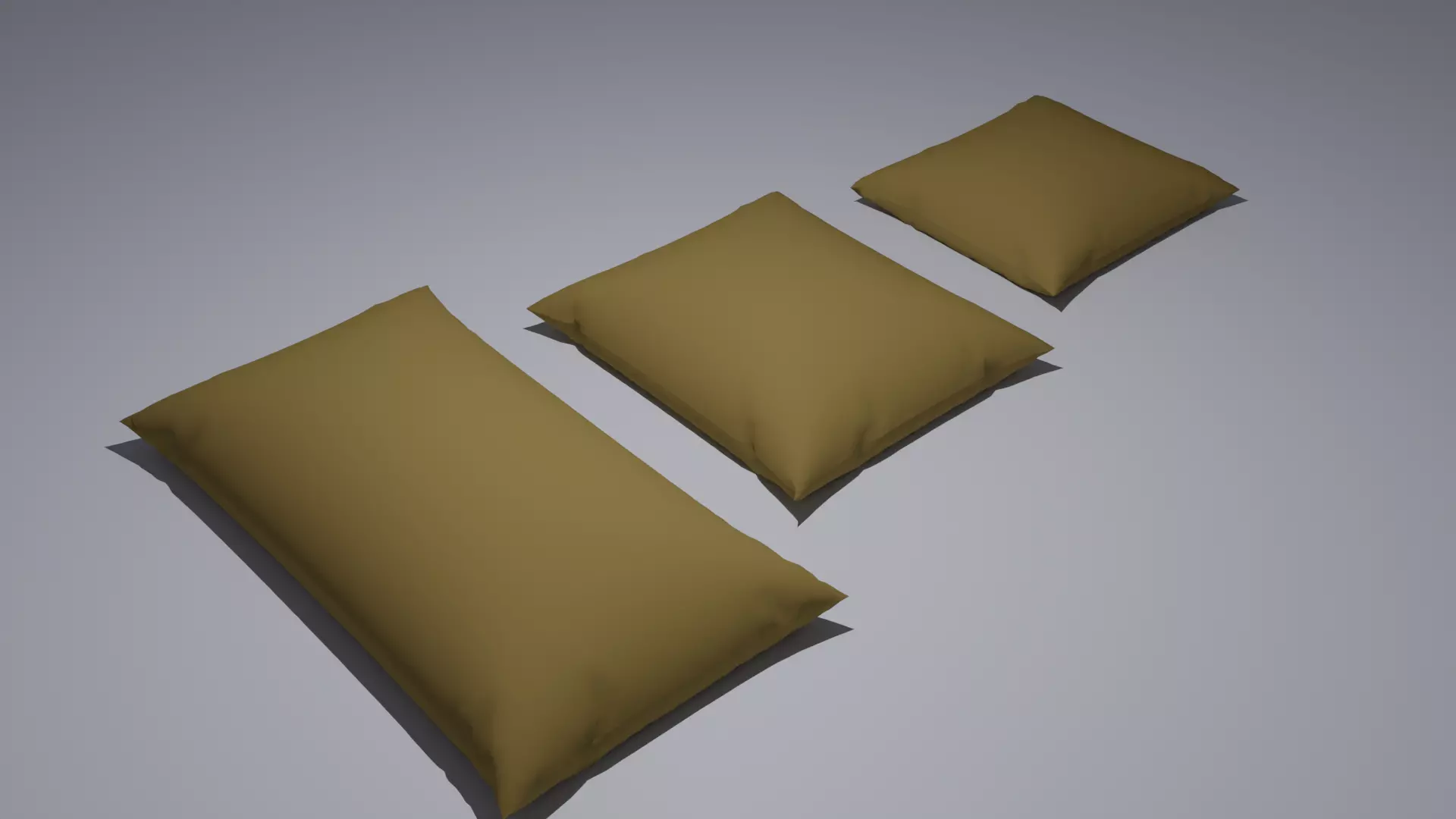 Pillow Low-poly 3D model_0