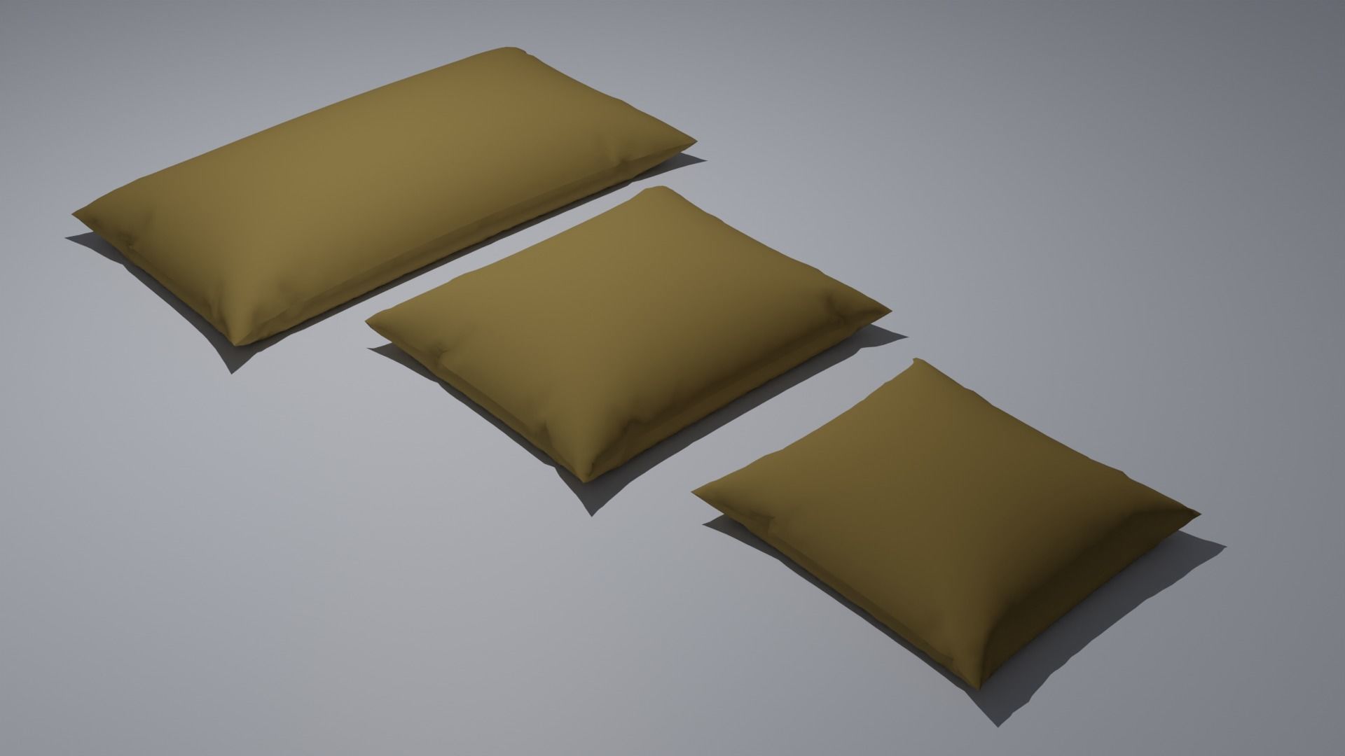 Pillow Low-poly 3D model_3