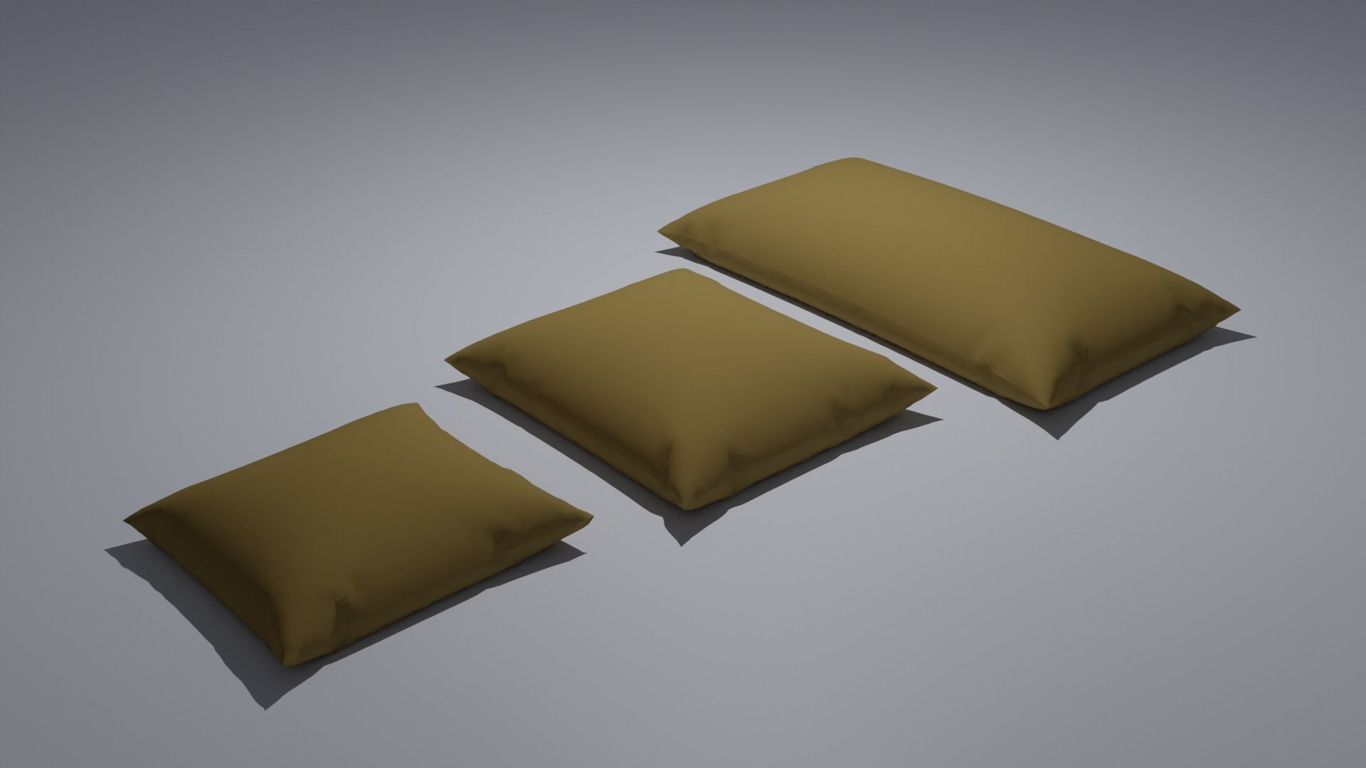 Pillow Low-poly 3D model_1
