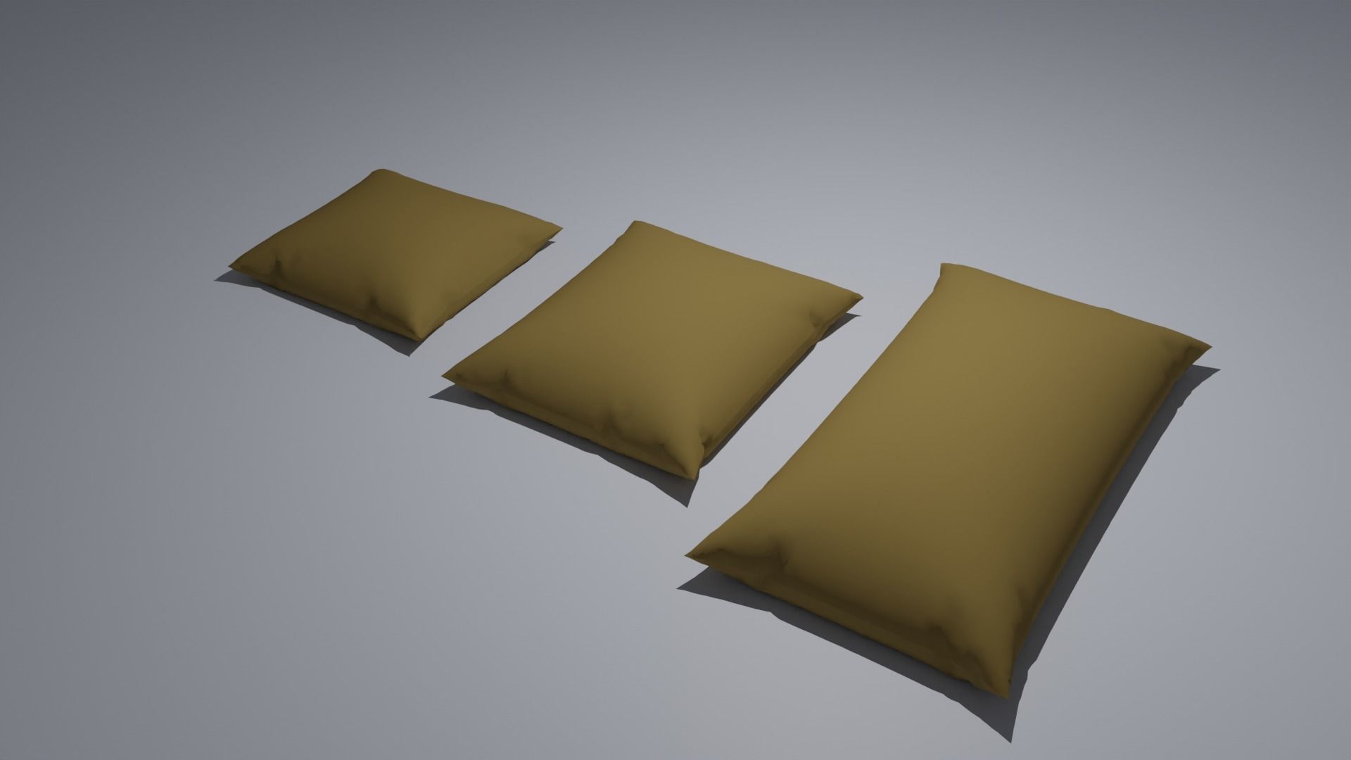 Pillow Low-poly 3D model_4