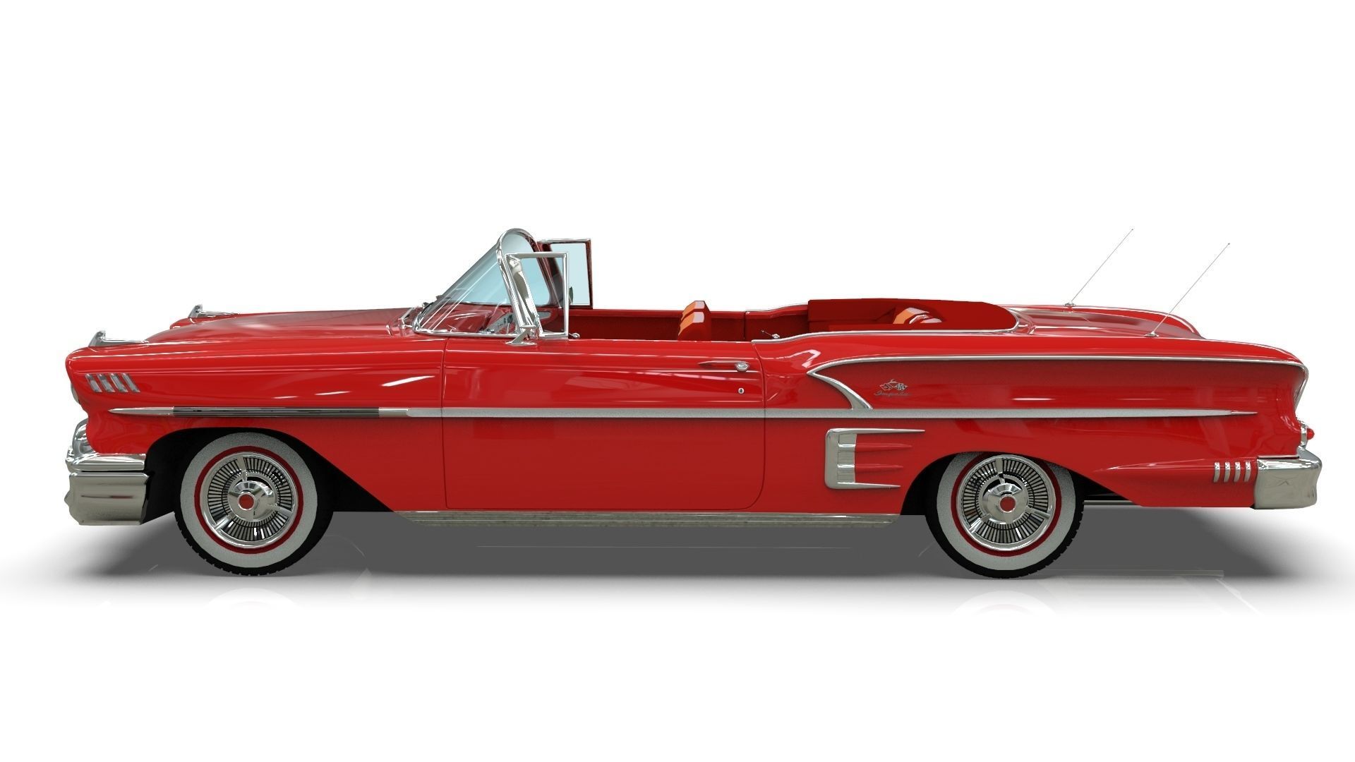 Chevrolet Impala Convertible 1958 3D model_2