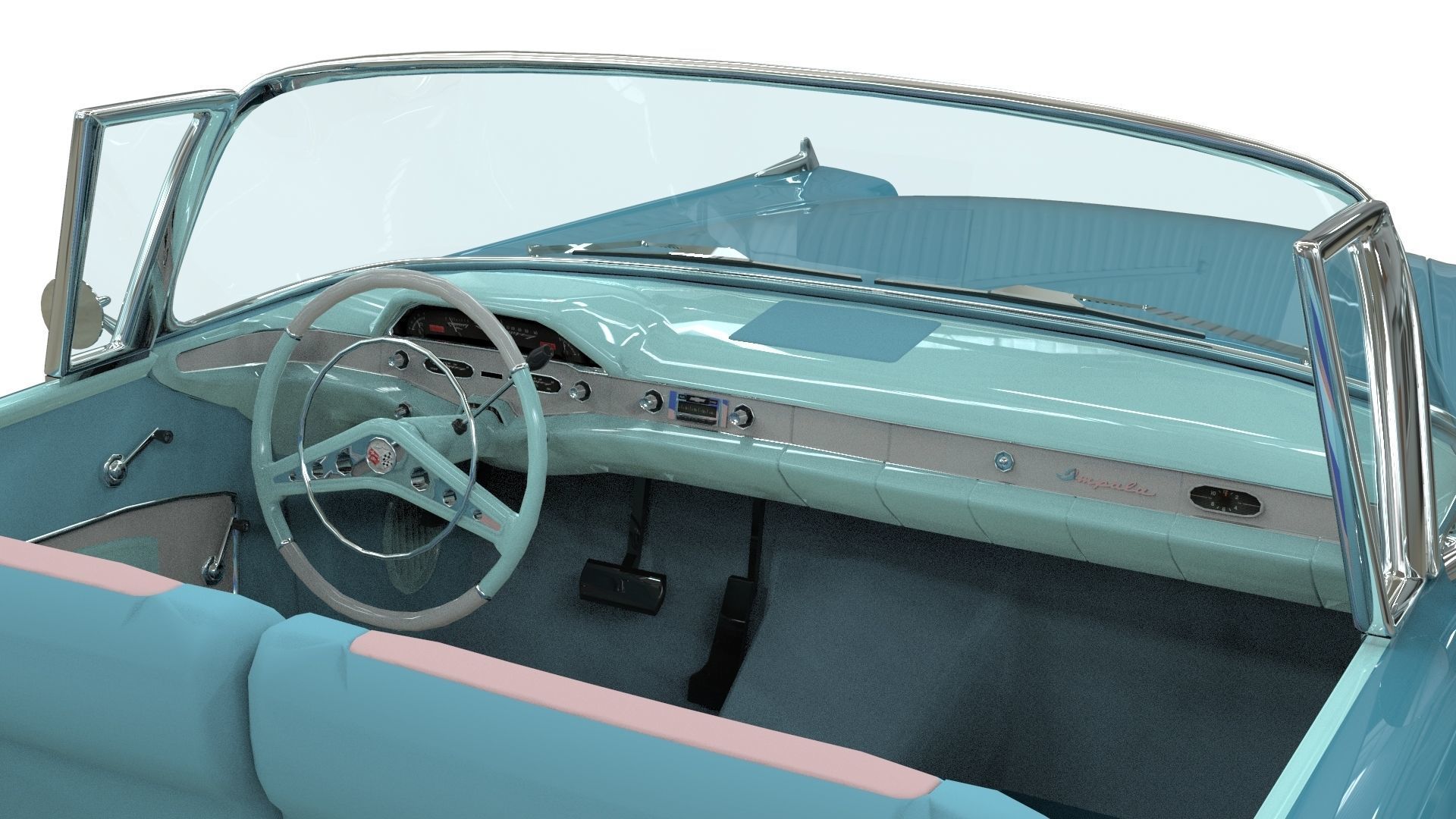Chevrolet Impala Convertible 1958 3D model_12