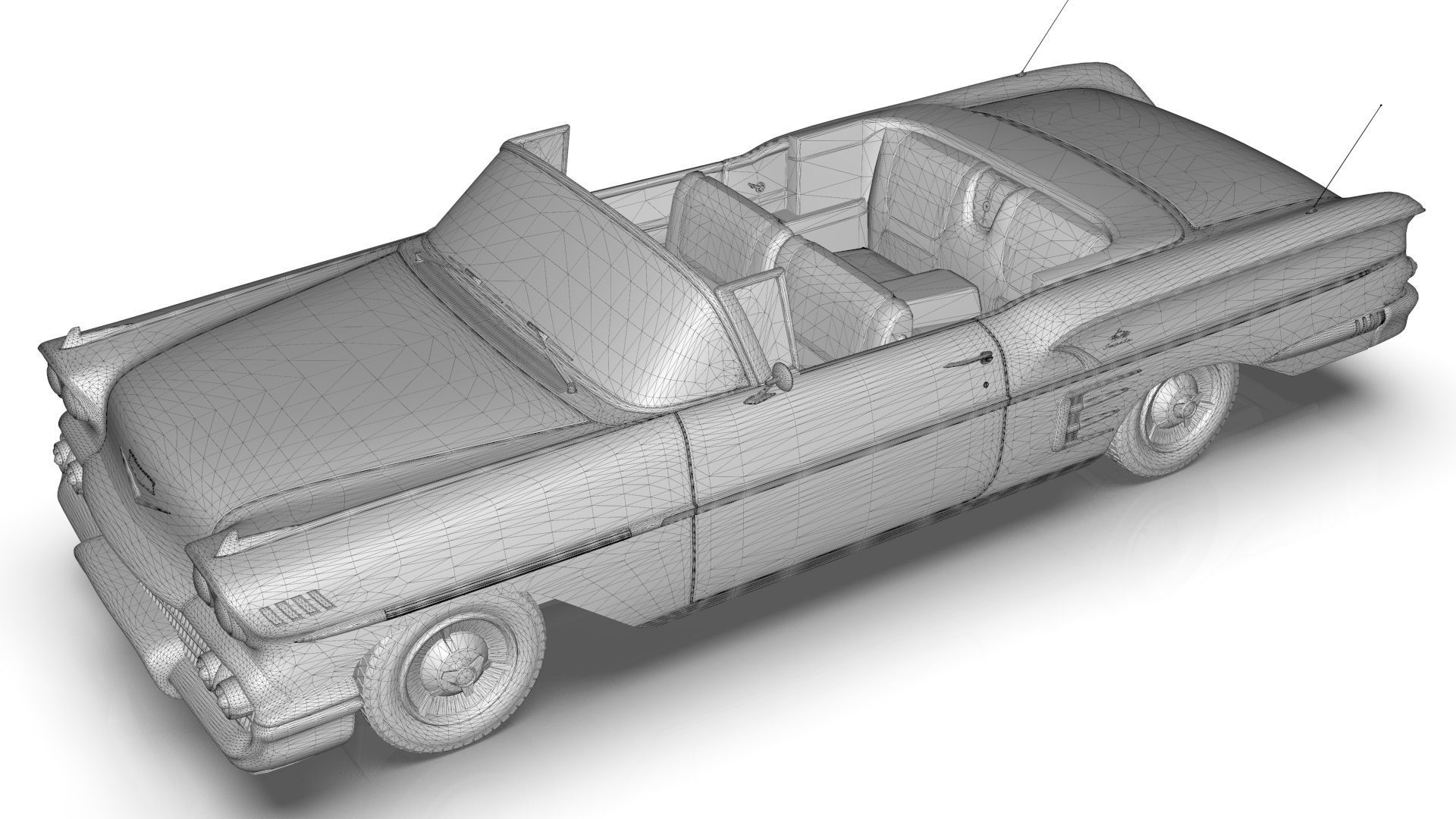 Chevrolet Impala Convertible 1958 3D model_21