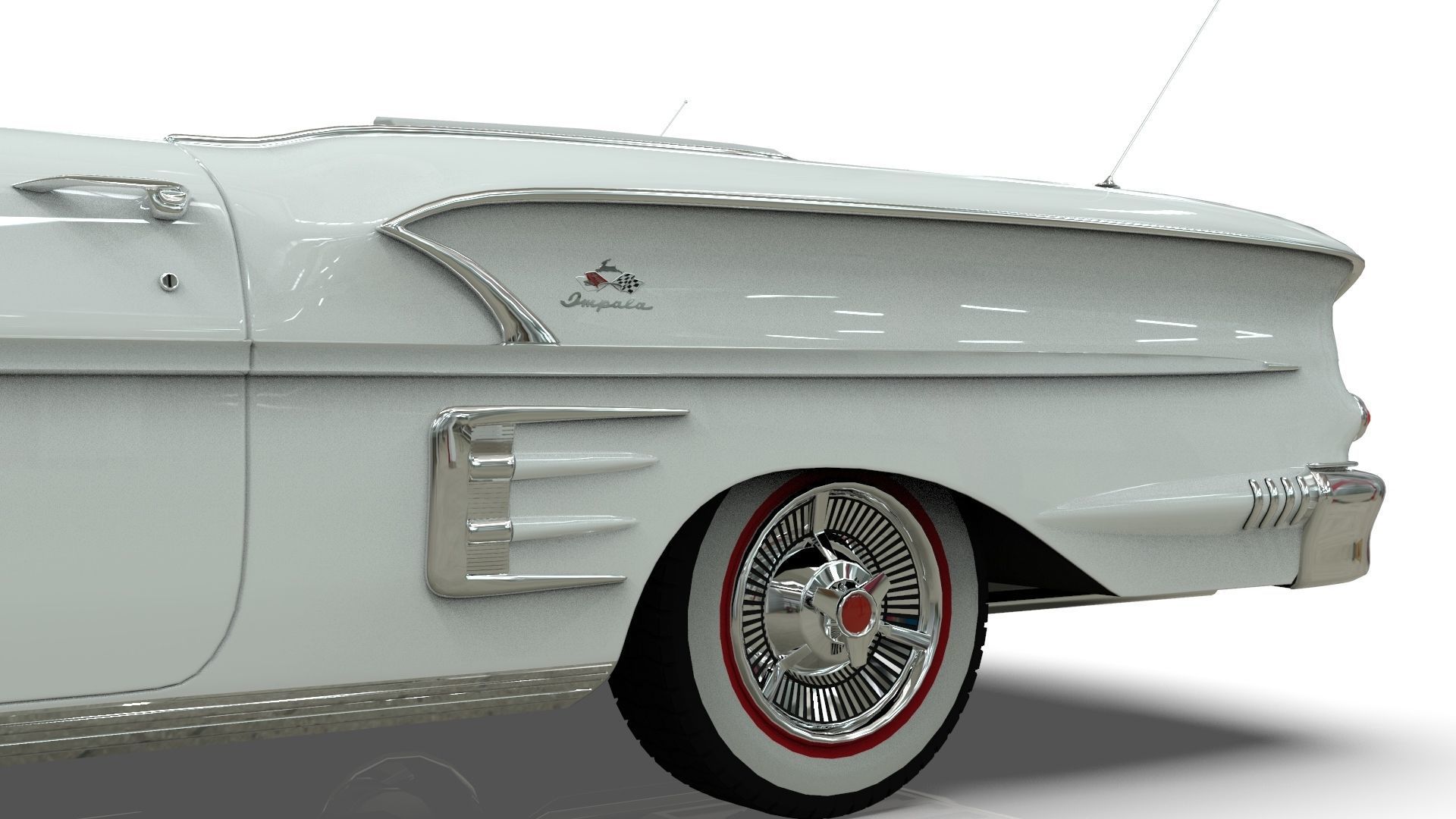 Chevrolet Impala Convertible 1958 3D model_15