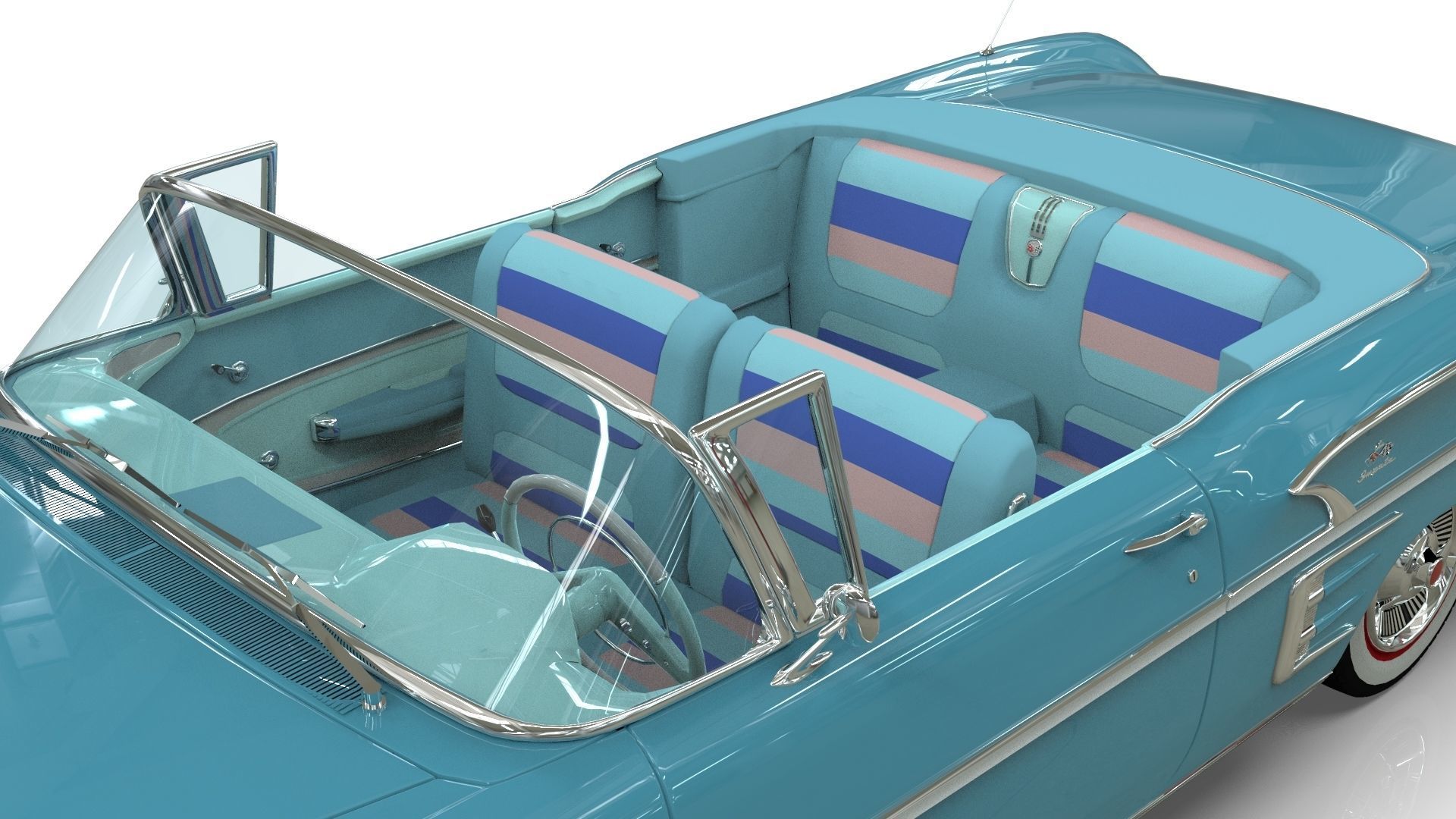 Chevrolet Impala Convertible 1958 3D model_11