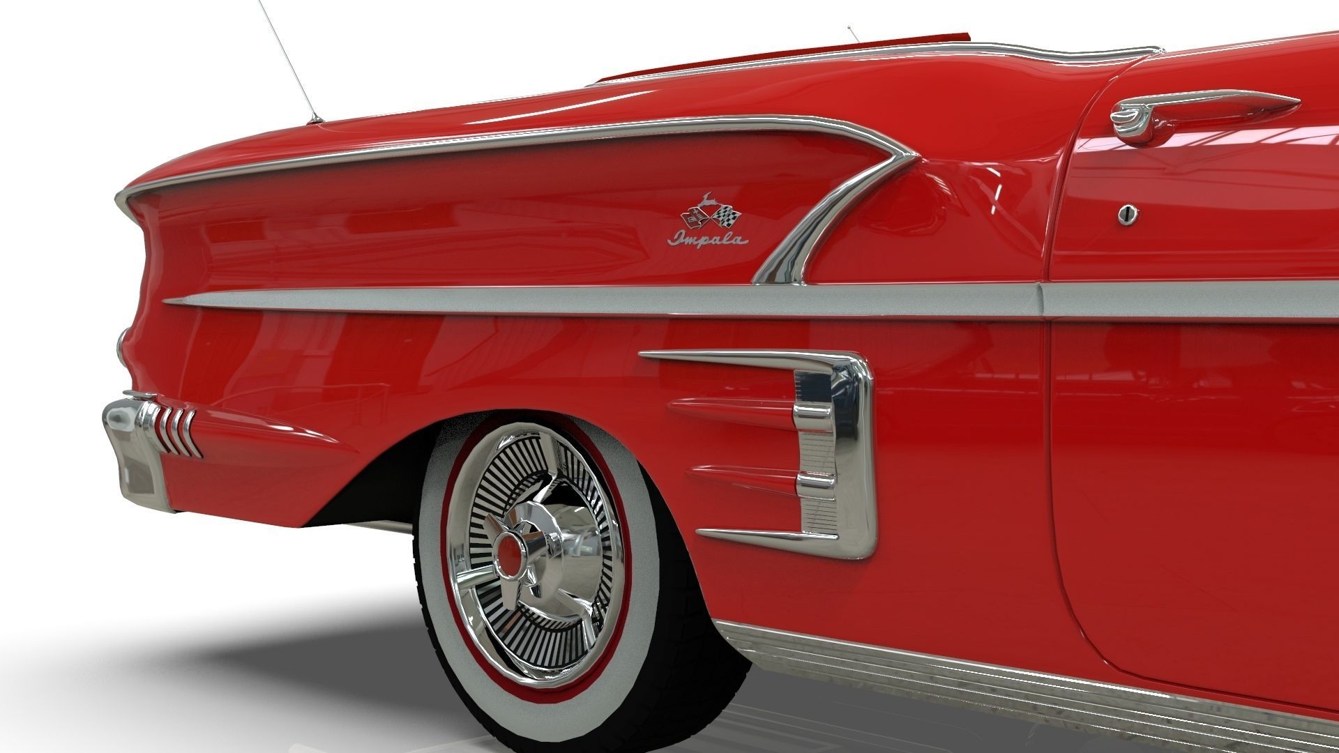 Chevrolet Impala Convertible 1958 3D model_6