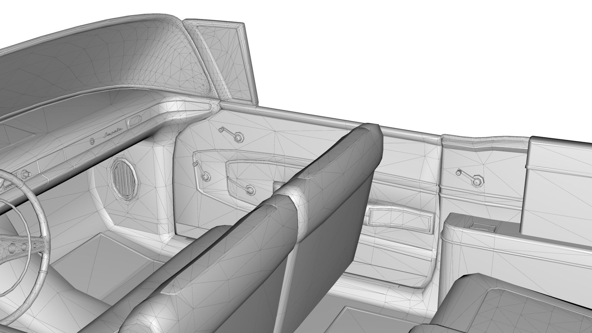 Chevrolet Impala Convertible 1958 3D model_26