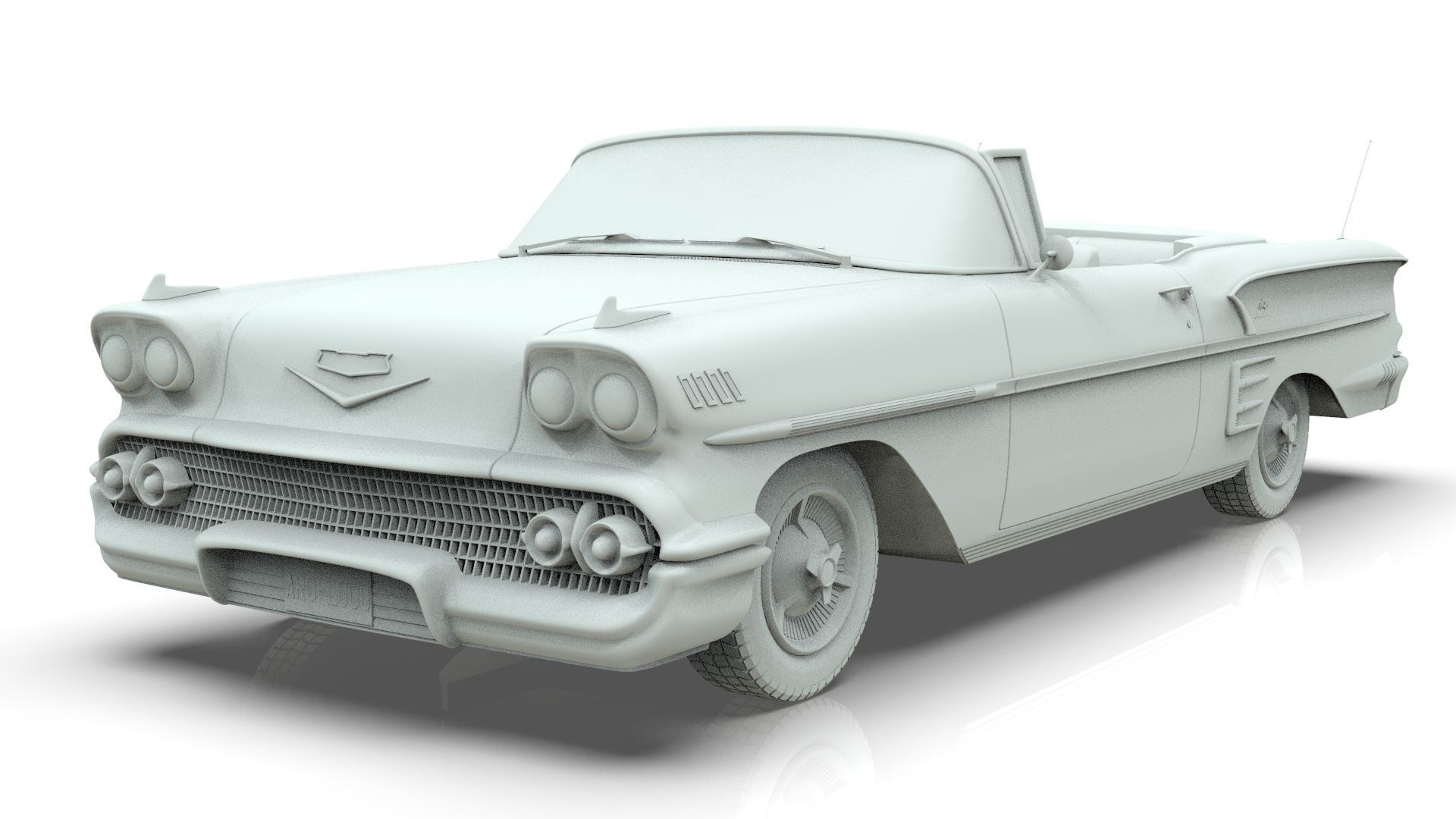 Chevrolet Impala Convertible 1958 3D model_17