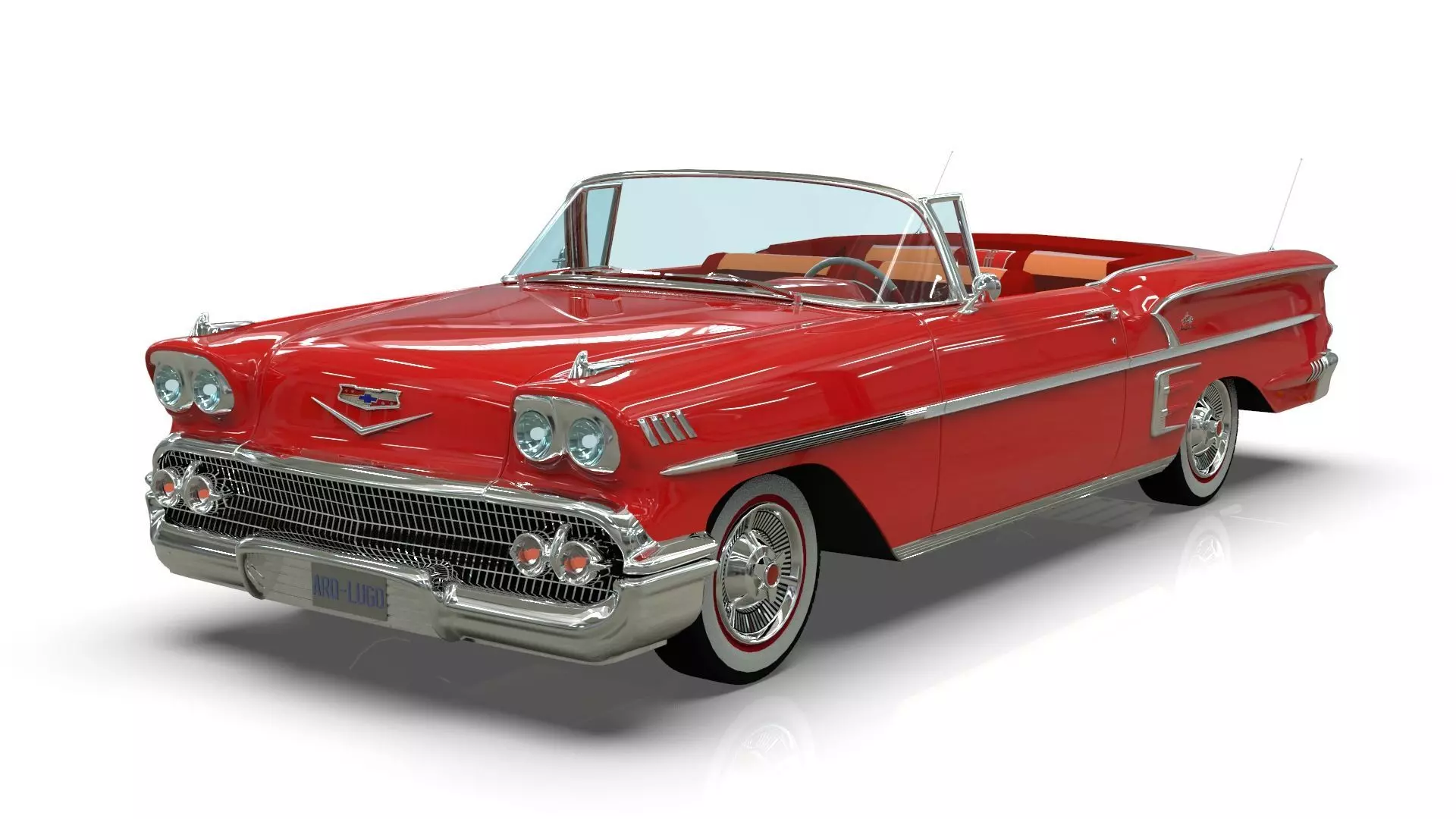 Chevrolet Impala Convertible 1958 3D model_0