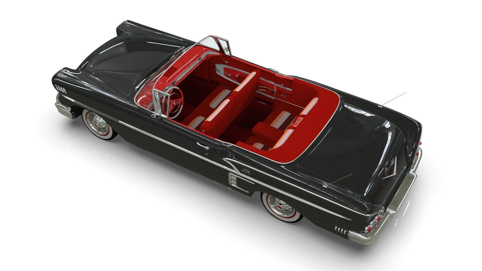 Chevrolet Impala Convertible 1958 3D model_8
