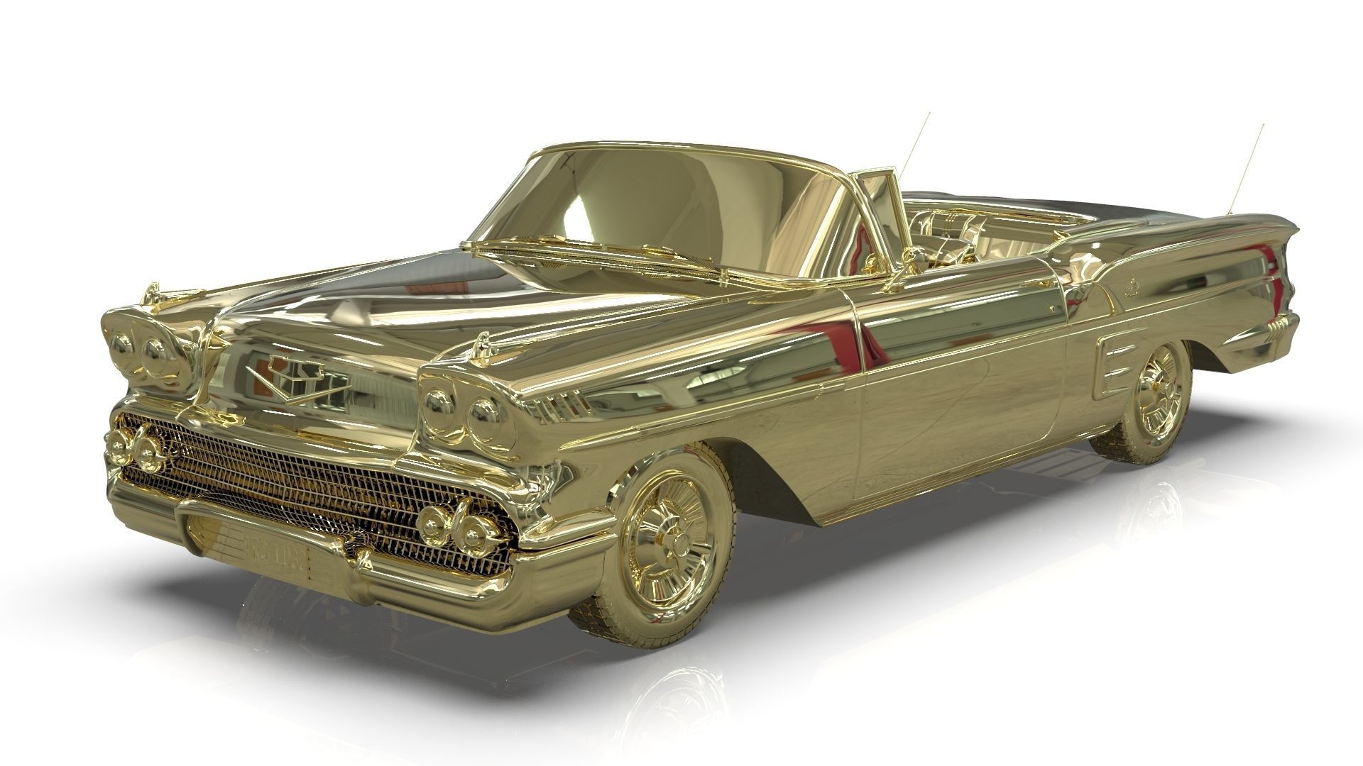 Chevrolet Impala Convertible 1958 3D model_29