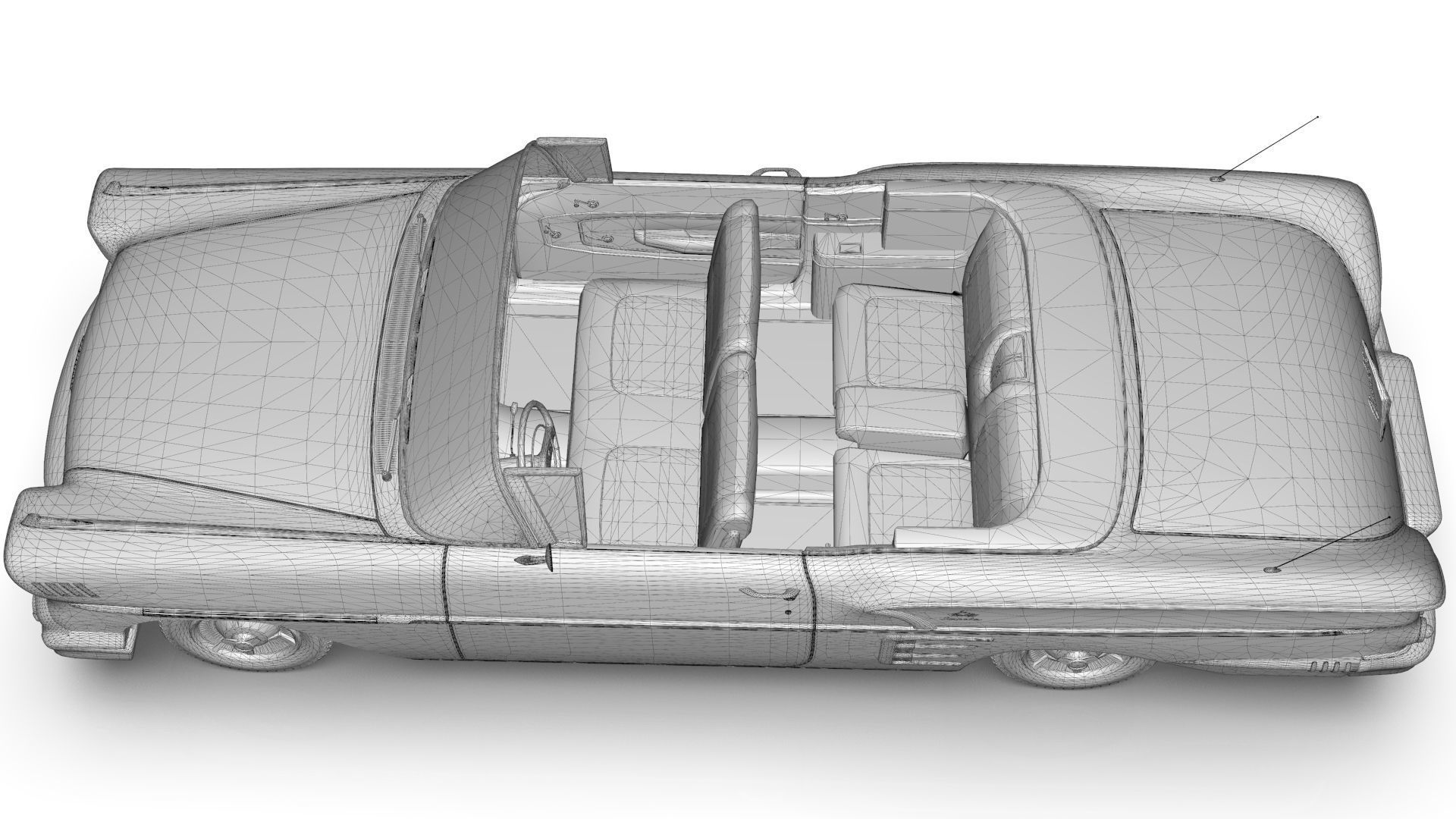 Chevrolet Impala Convertible 1958 3D model_22