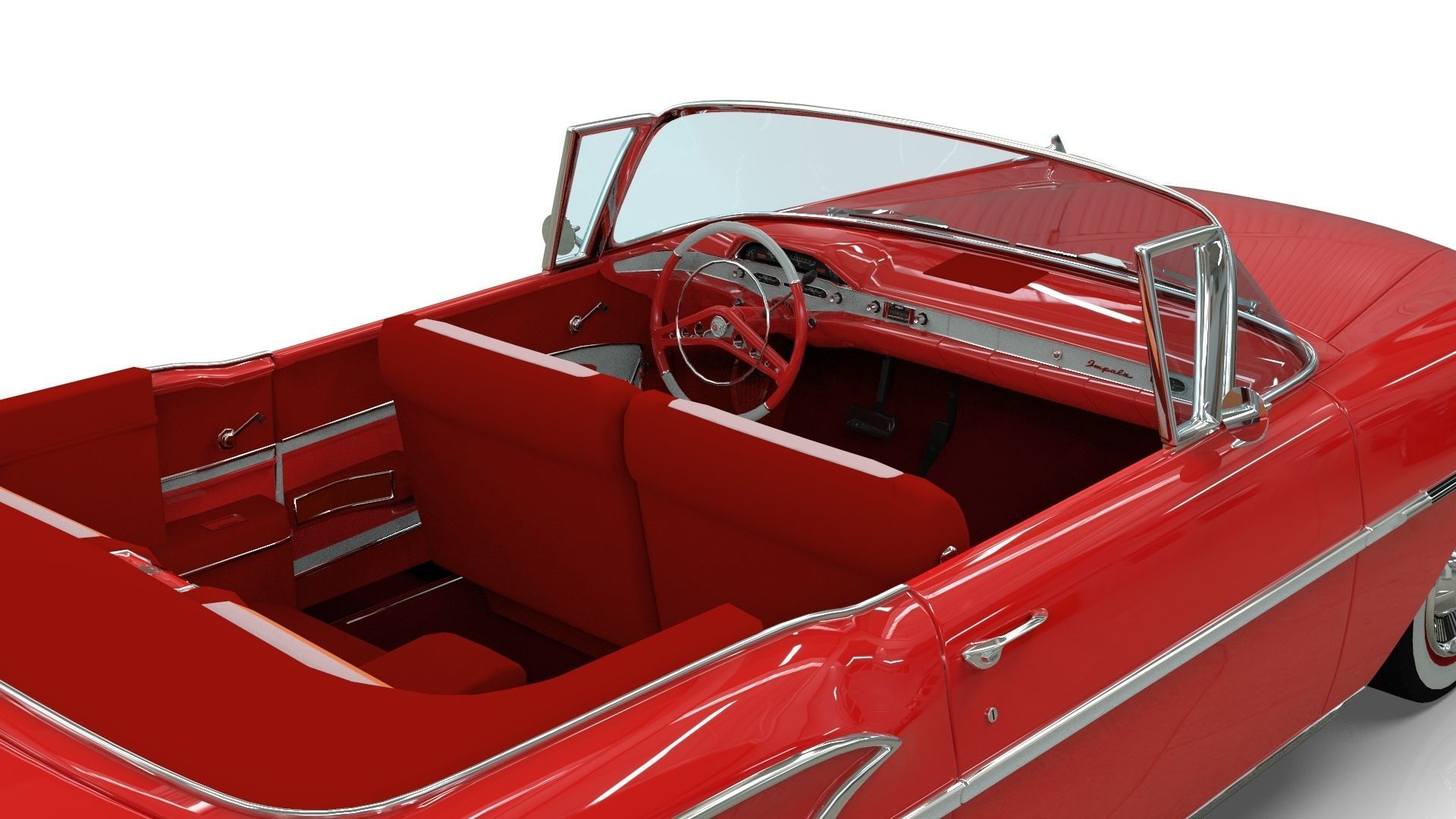 Chevrolet Impala Convertible 1958 3D model_5