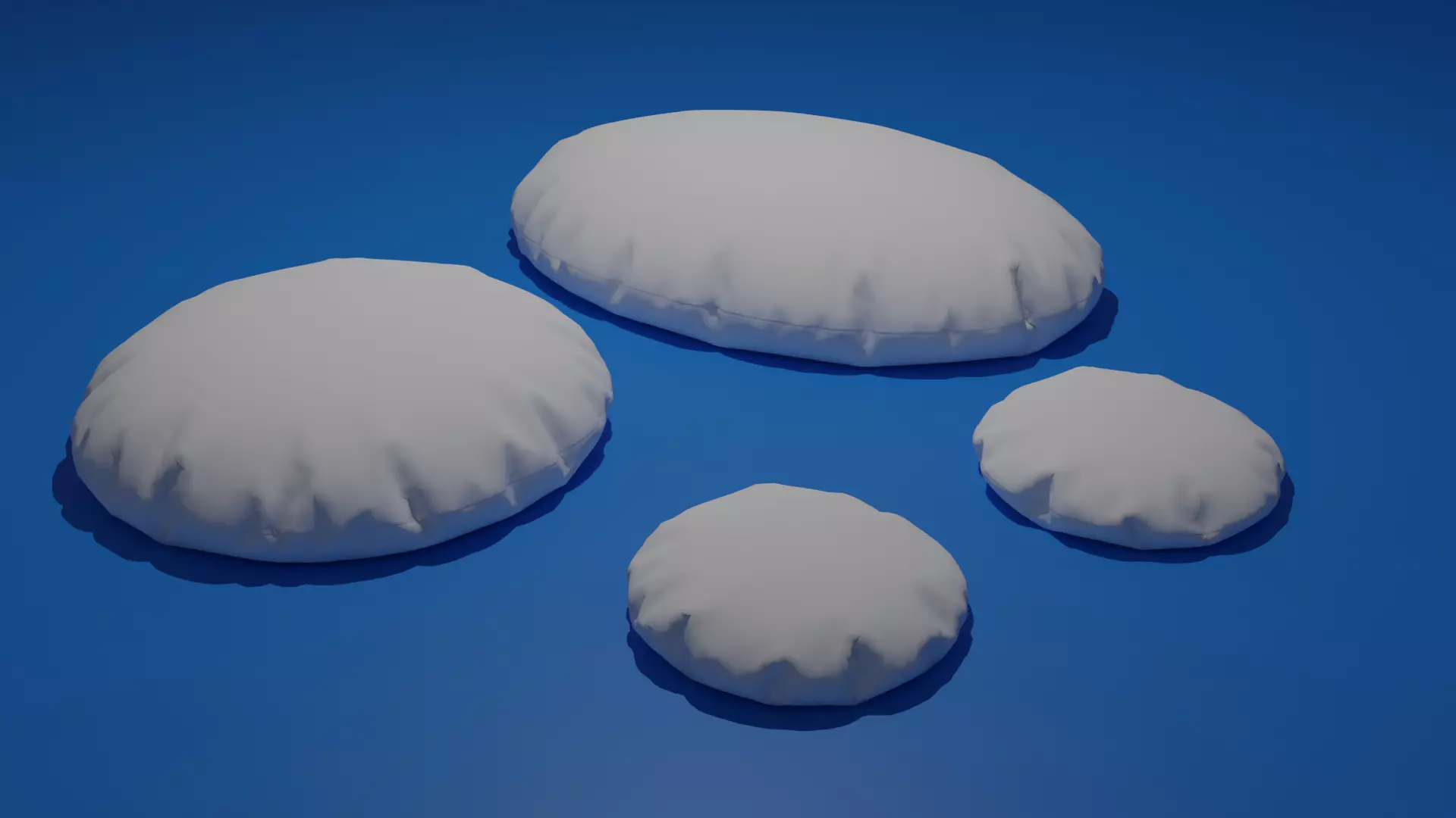 Pillow Low-poly 3D model_0