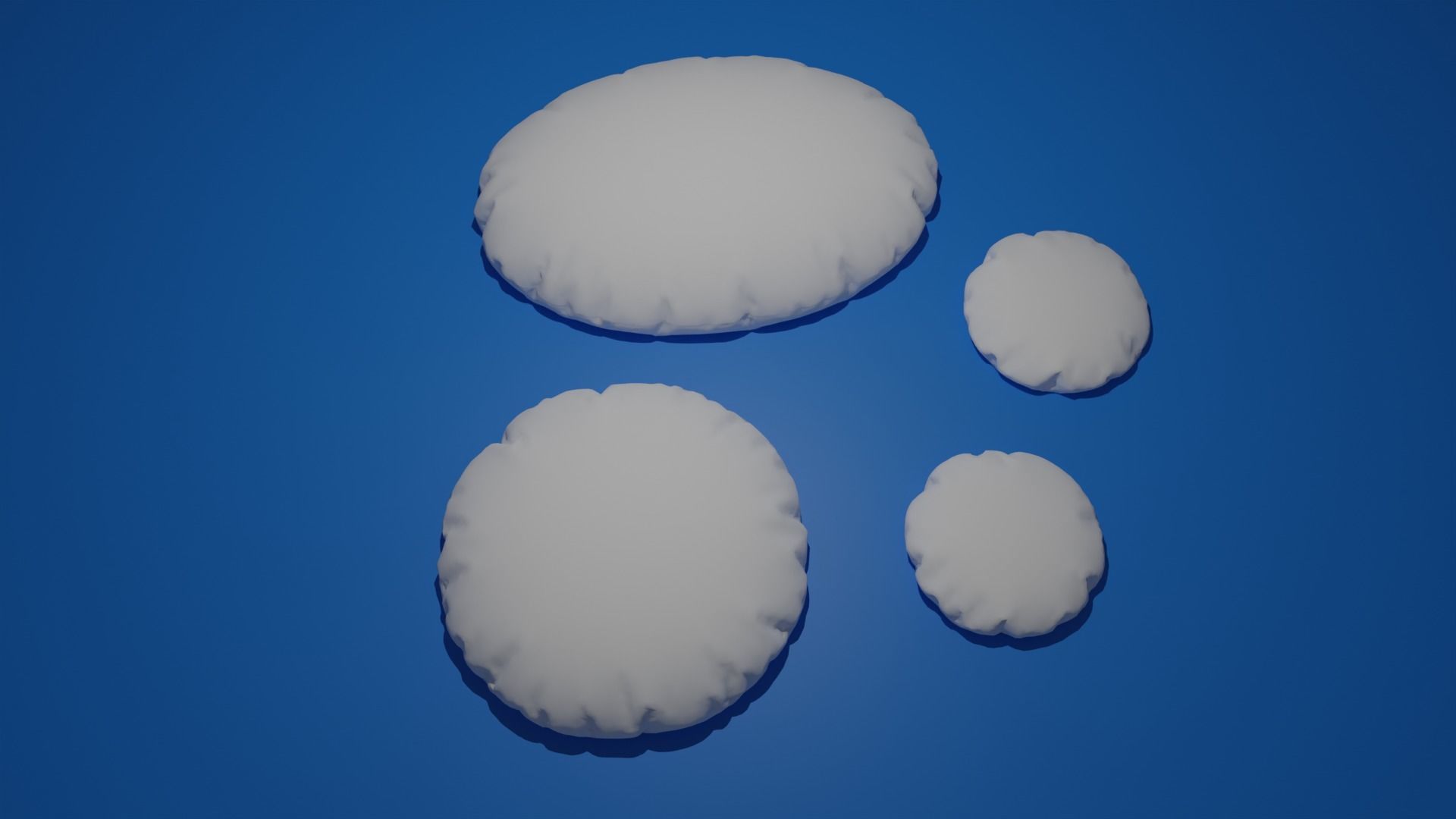 Pillow Low-poly 3D model_4