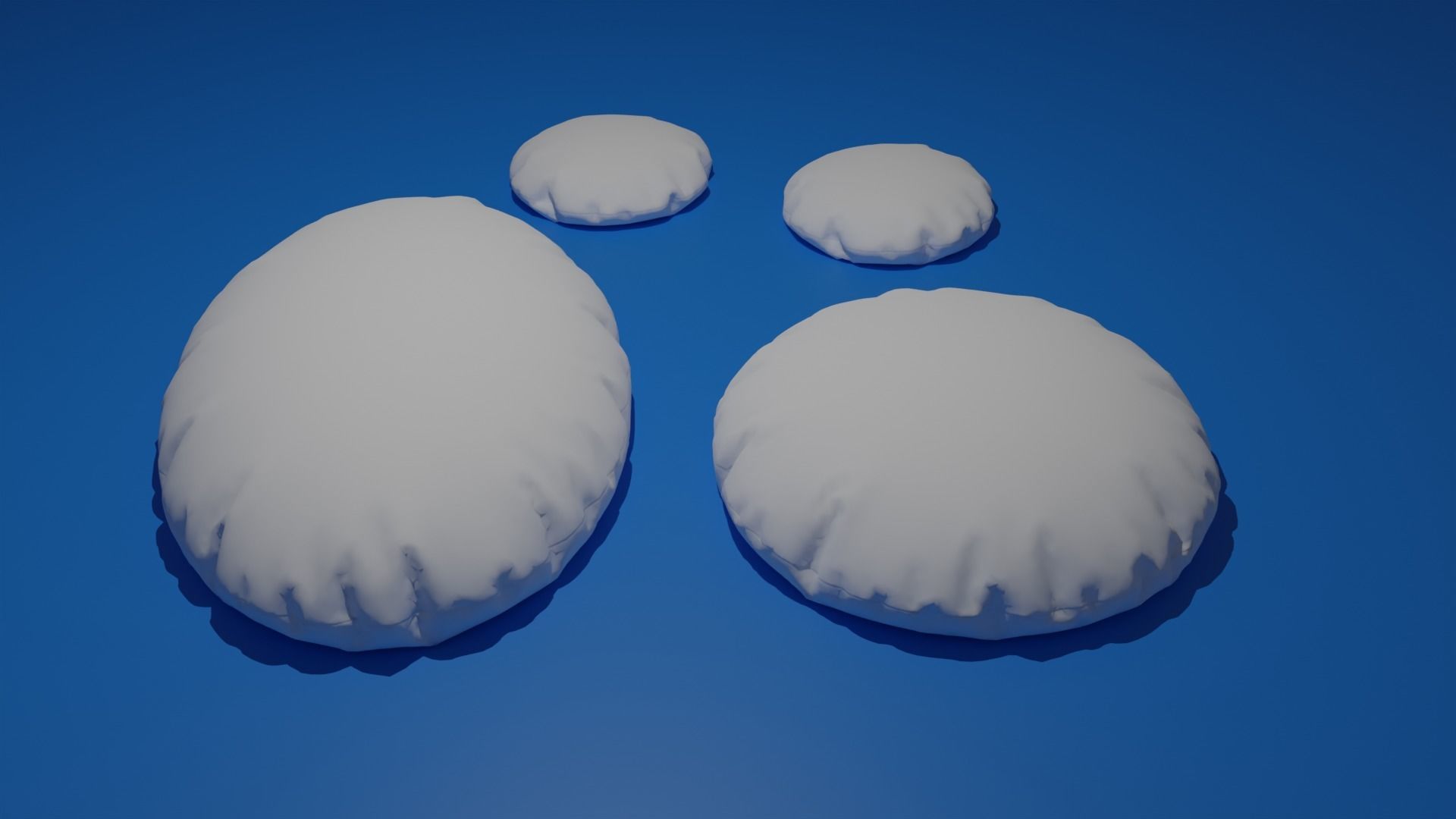 Pillow Low-poly 3D model_3