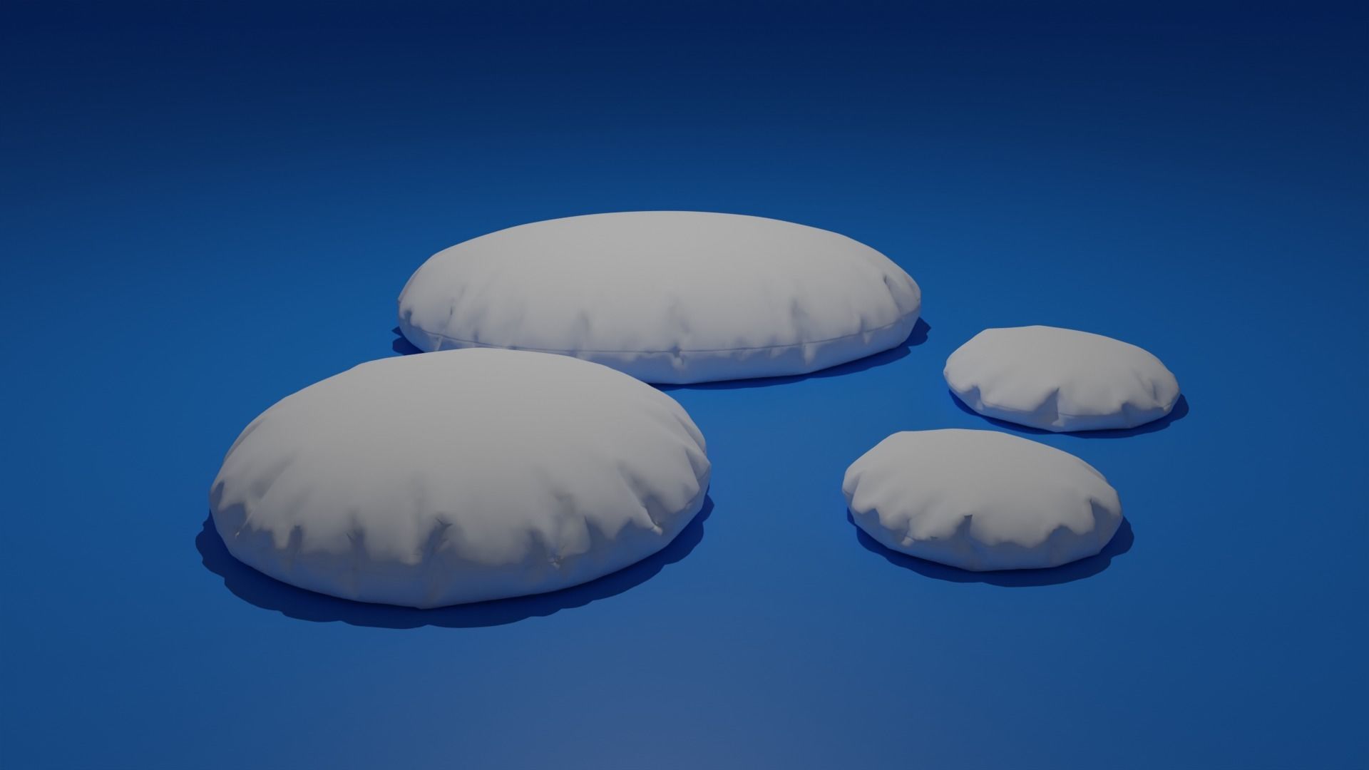 Pillow Low-poly 3D model_1