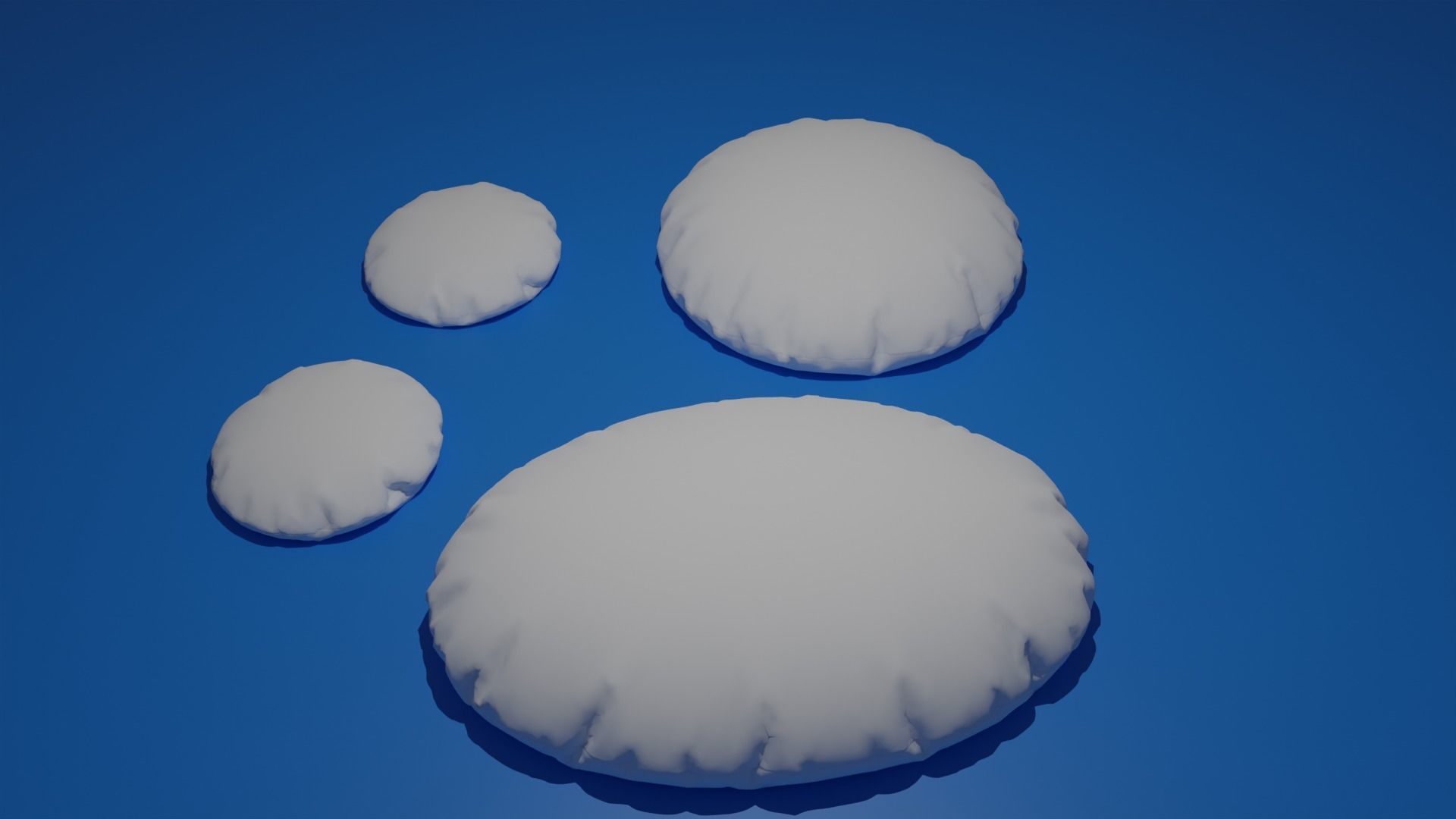 Pillow Low-poly 3D model_5