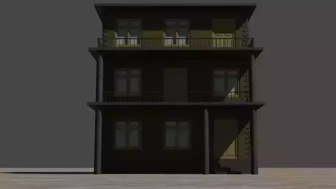 City house low-poly