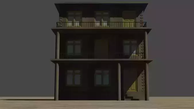 City house low-poly